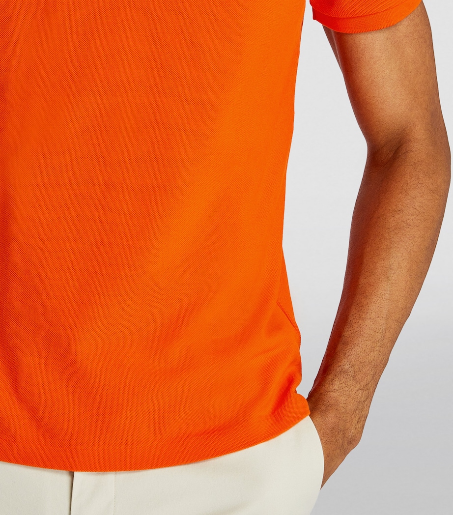 Cotton Polo Shirt ORANGE Image 7