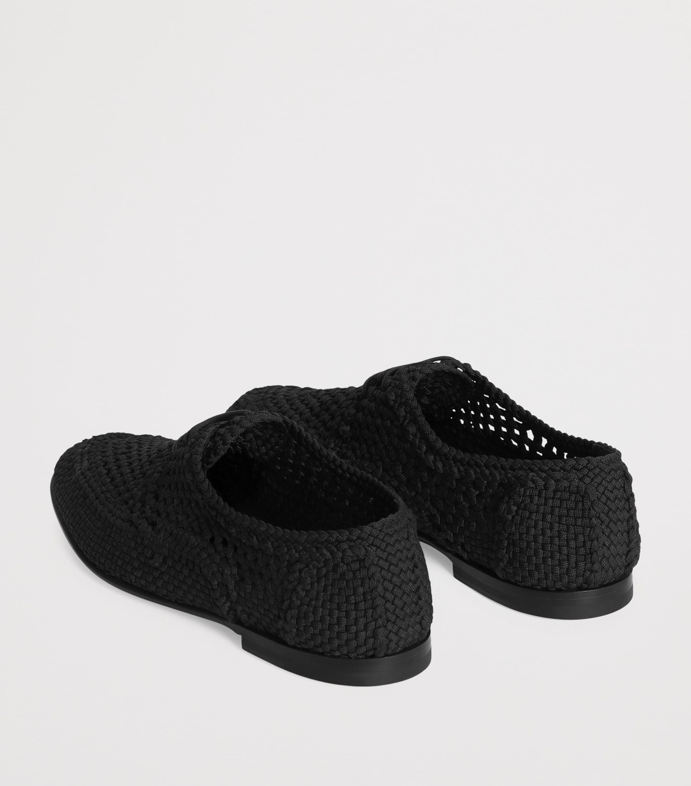 Woven Derby Shoes 80999-BLACK Image 4