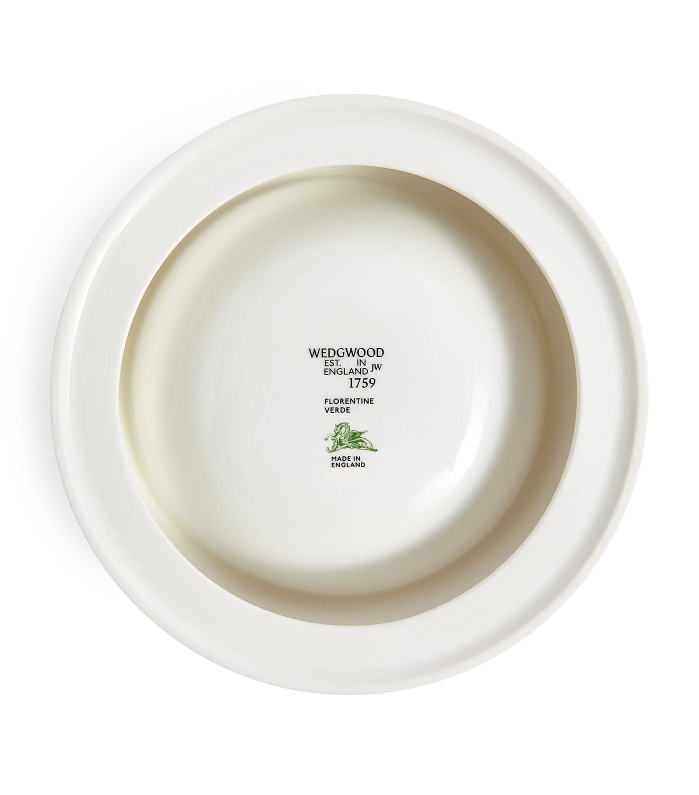 Wedgwood Bone China Florentine Pet Bowl (17cm) Green Image 5