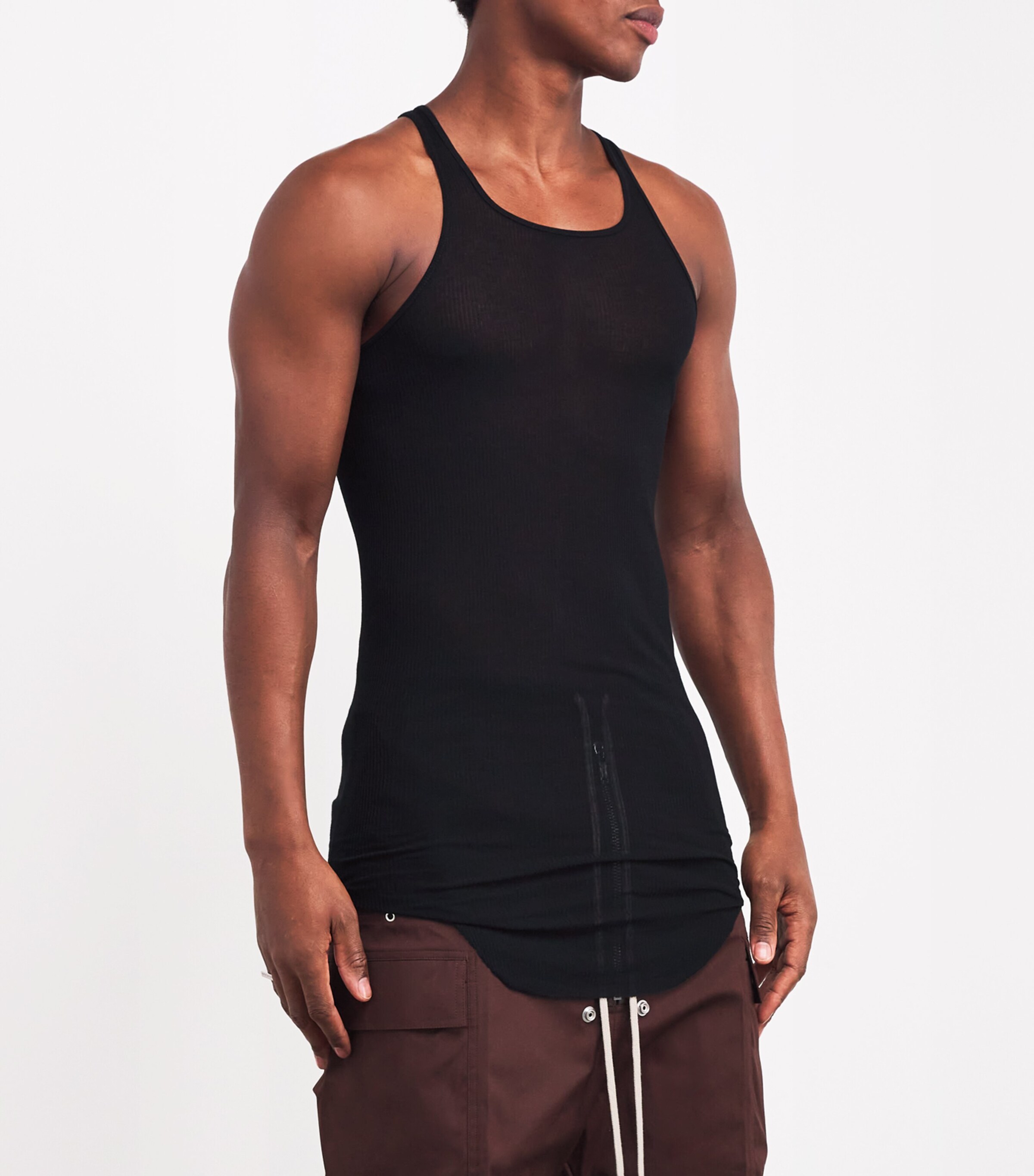 Ribbed Tank Top 09/BLACK Image 3