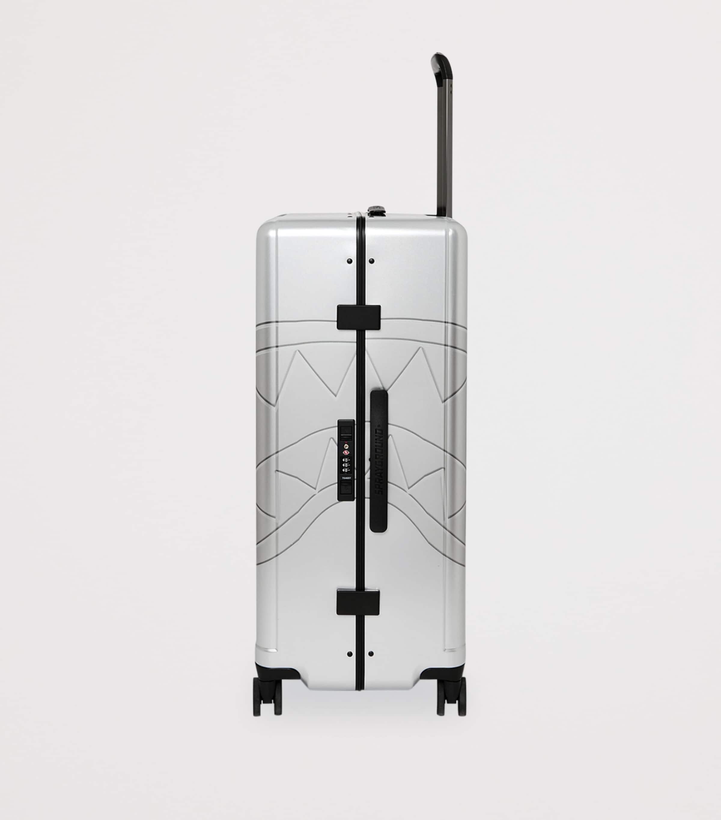 Sprayground Side Drip Check-In Suitcase (75cm) Silver Side Drip Image 3
