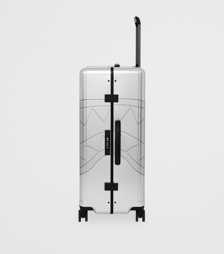 Sprayground Side Drip Check-In Suitcase (75cm) Silver Side Drip Image 3
