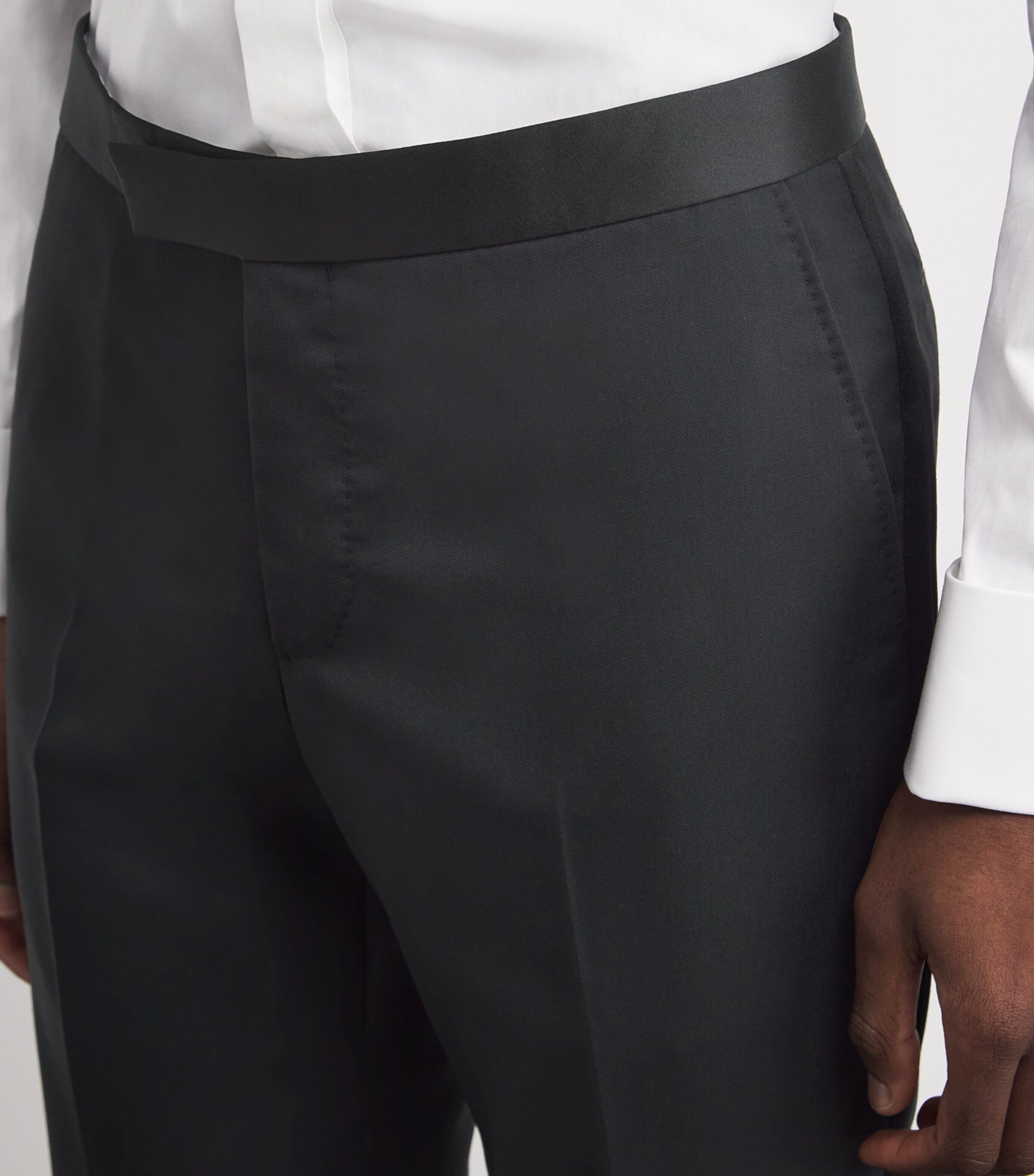 Wool 2-Piece Vicenza Tuxedo  Suit 20BLACK Image 5