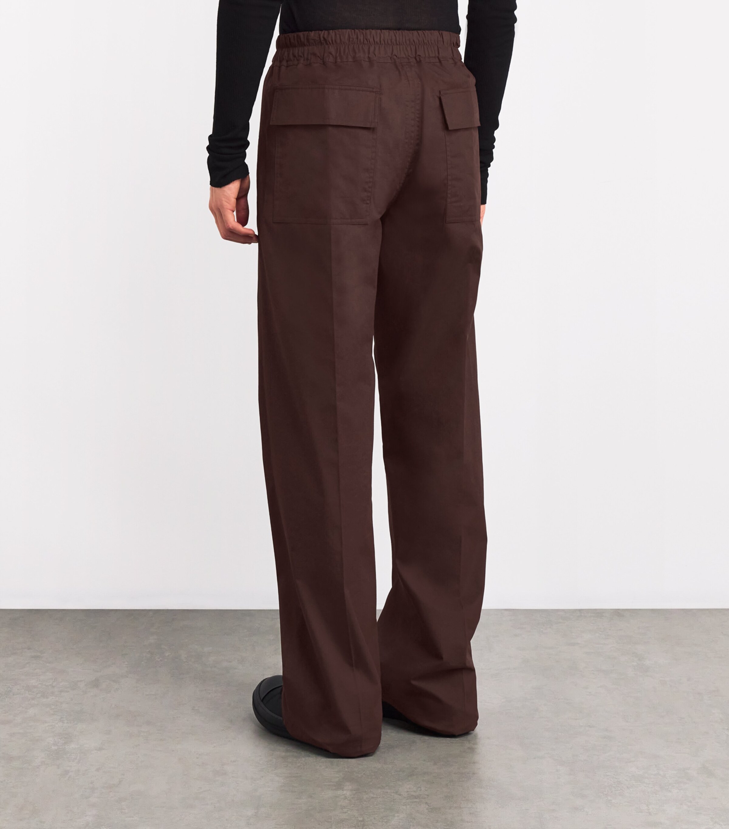 Rick Owens Mens Cotton Wide-Leg Sweatpants Image 4