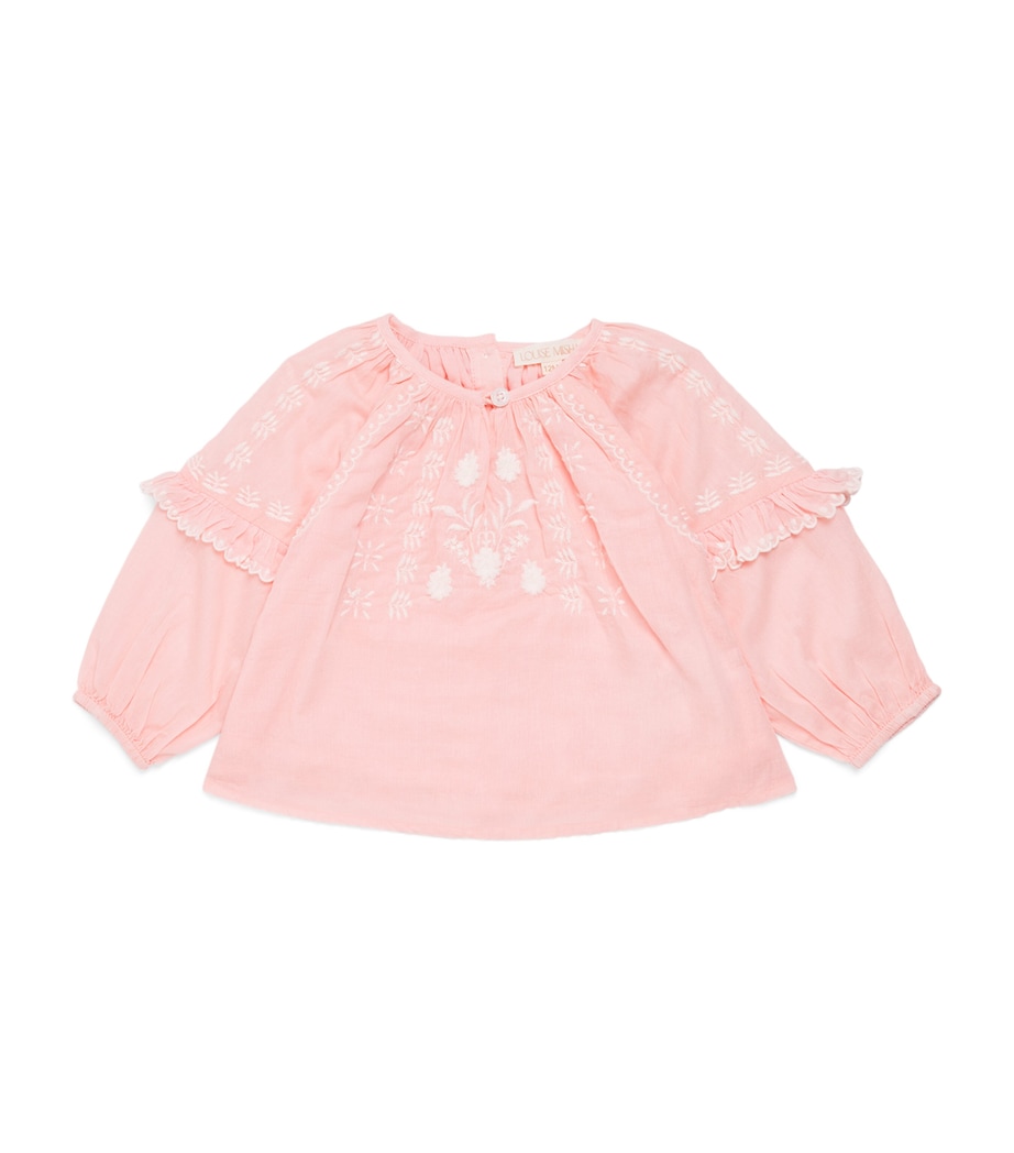 Louise Misha Cotton Irisa Blouse (3 Years) Blush Image 1