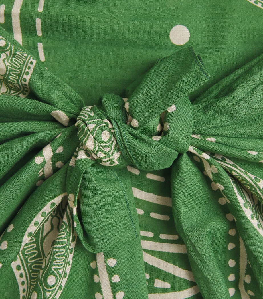 Johanna Ortiz Womens Vibrant Horizons Pareo Light Green/ecru Image 6