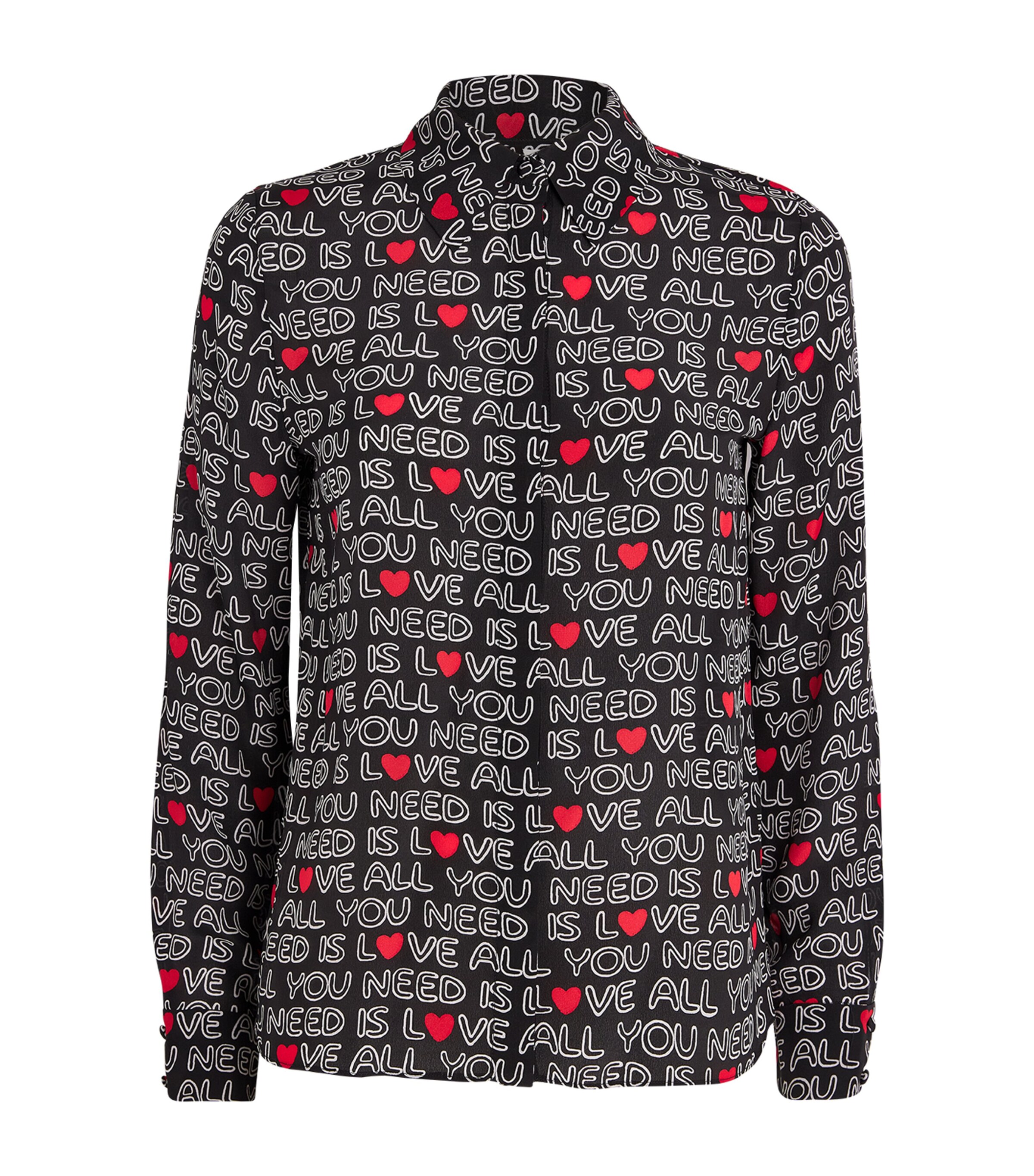 x The Beatles Silk Willa Shirt ALL YOU NEED IS LOVE Image 1