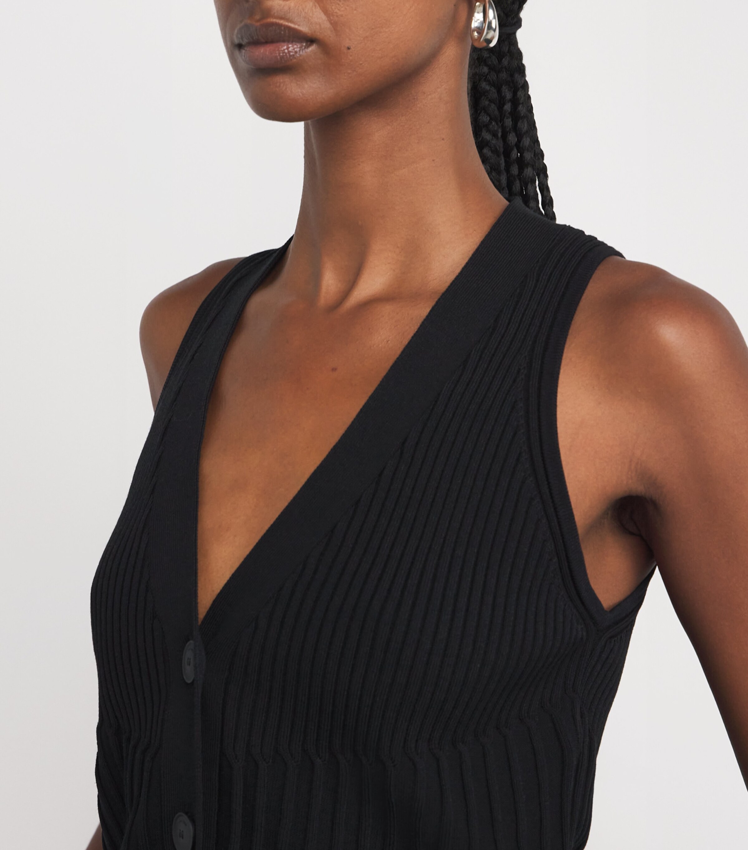 Max Mara Cotton-Blend Knitted Waistcoat | Designers | Max Mara | Women Clothing | Knitwear | Jumpers Max Mara Cotton-Blend Knitted Waistcoat | Designers | Max Mara | Women Clothing | Knitwear | Jumpers
