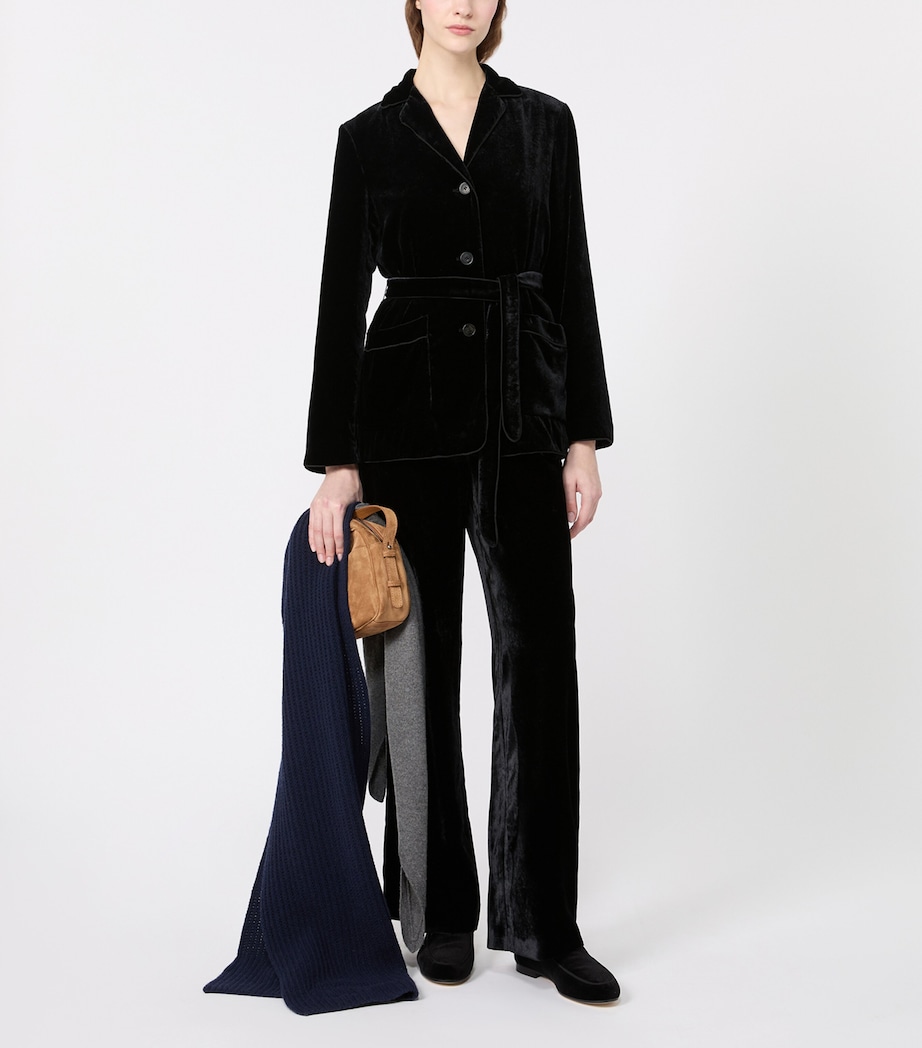 Weekend Max Mara Womens Straight Trousers Black Image 4