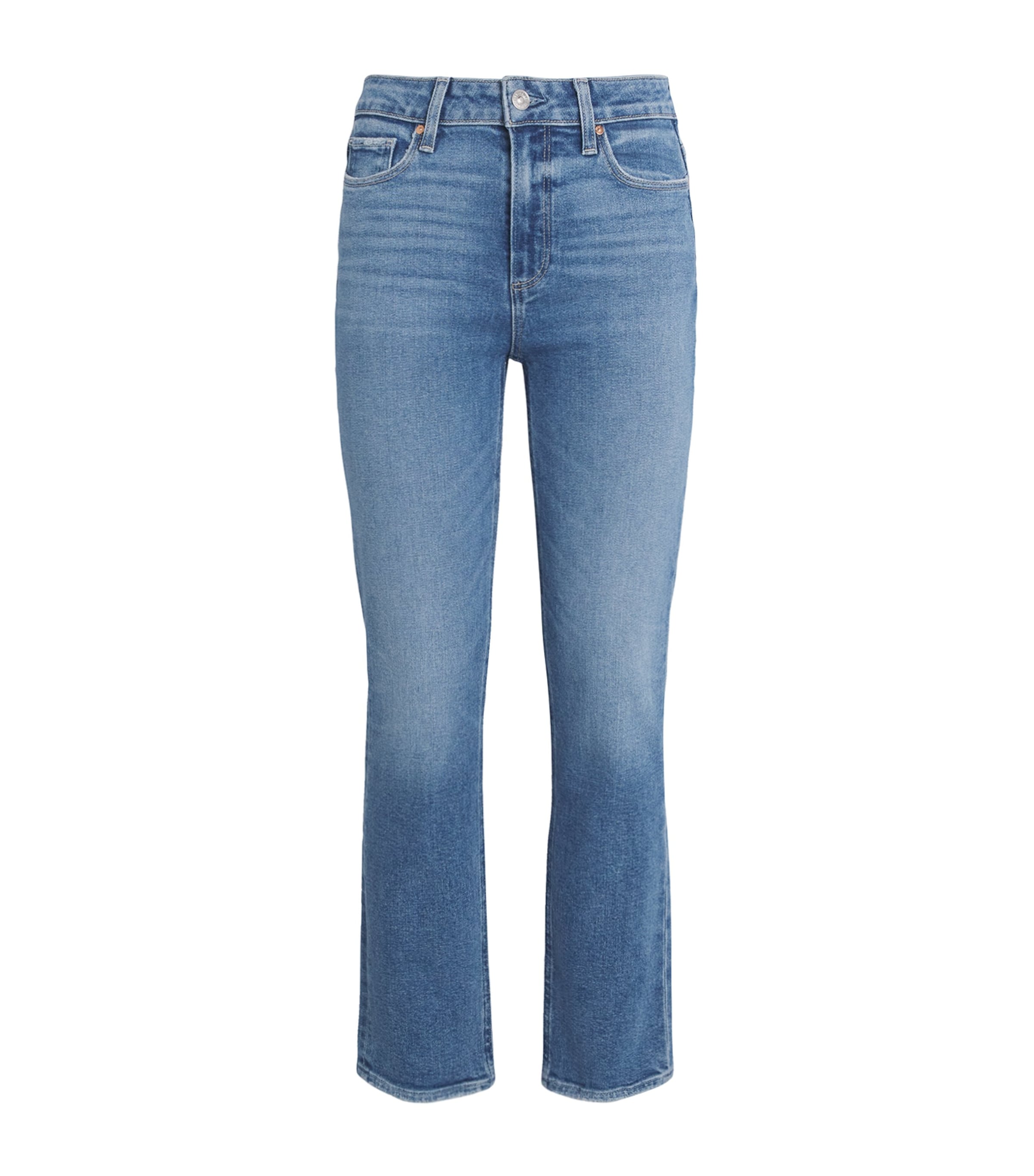 Paige Cindy High-rise Straight Jeans In Multi