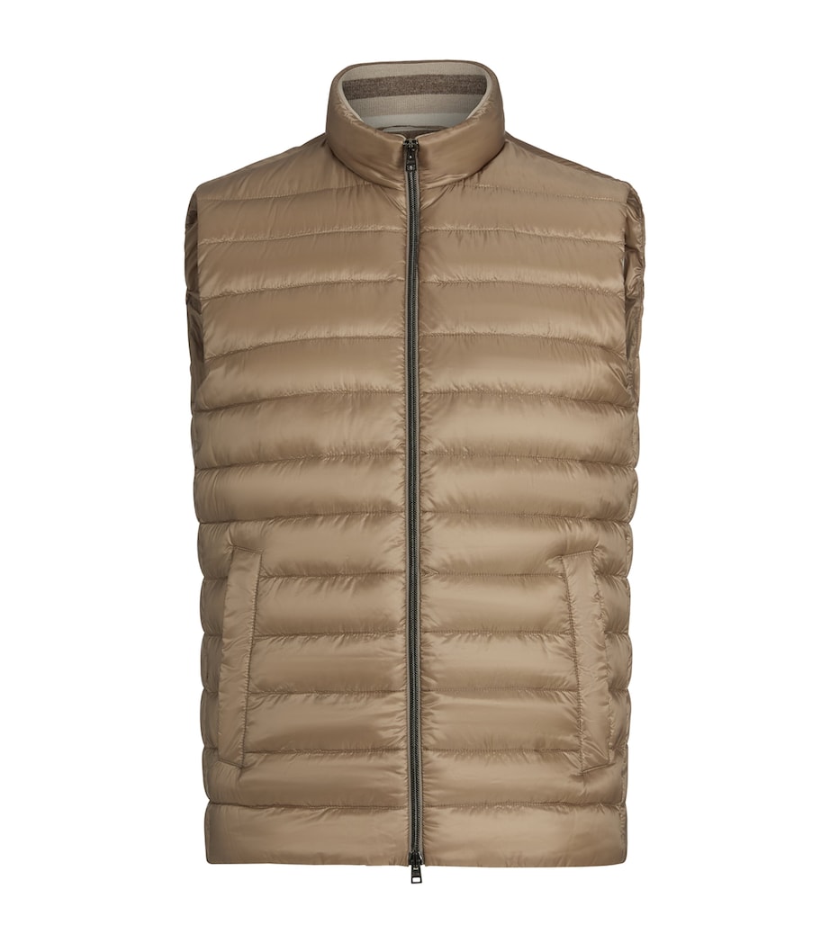 Resort Padded Down Gilet 9478 GRIGIO SC. Image 1