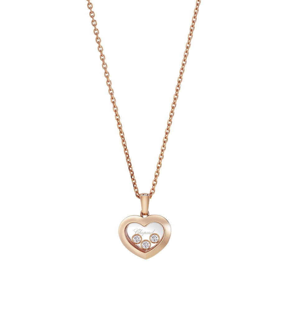 Rose Gold And Diamond Happy Diamonds Icons Pendant 18K ROSE GOLD Image 1