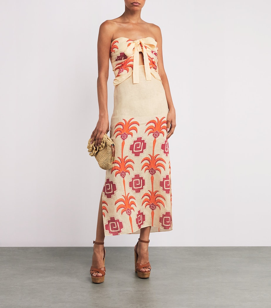 Johanna Ortiz Multi Linen Water Adventure Midi Dress | Harrods MU Johanna Ortiz Multi Linen Water Adventure Midi Dress | Harrods MU