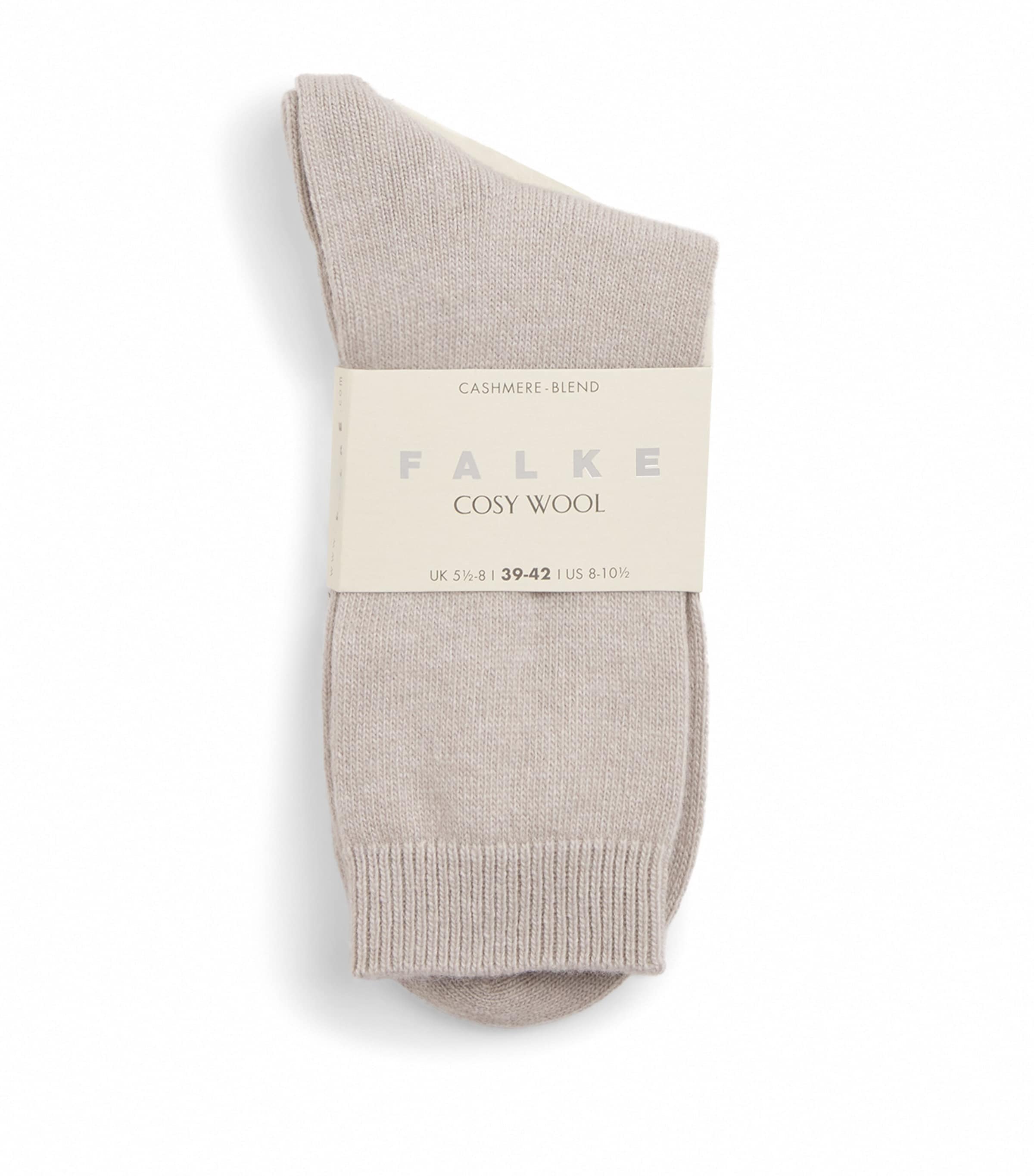 Shop Falke Wool-cashmere Cosy Socks In Green