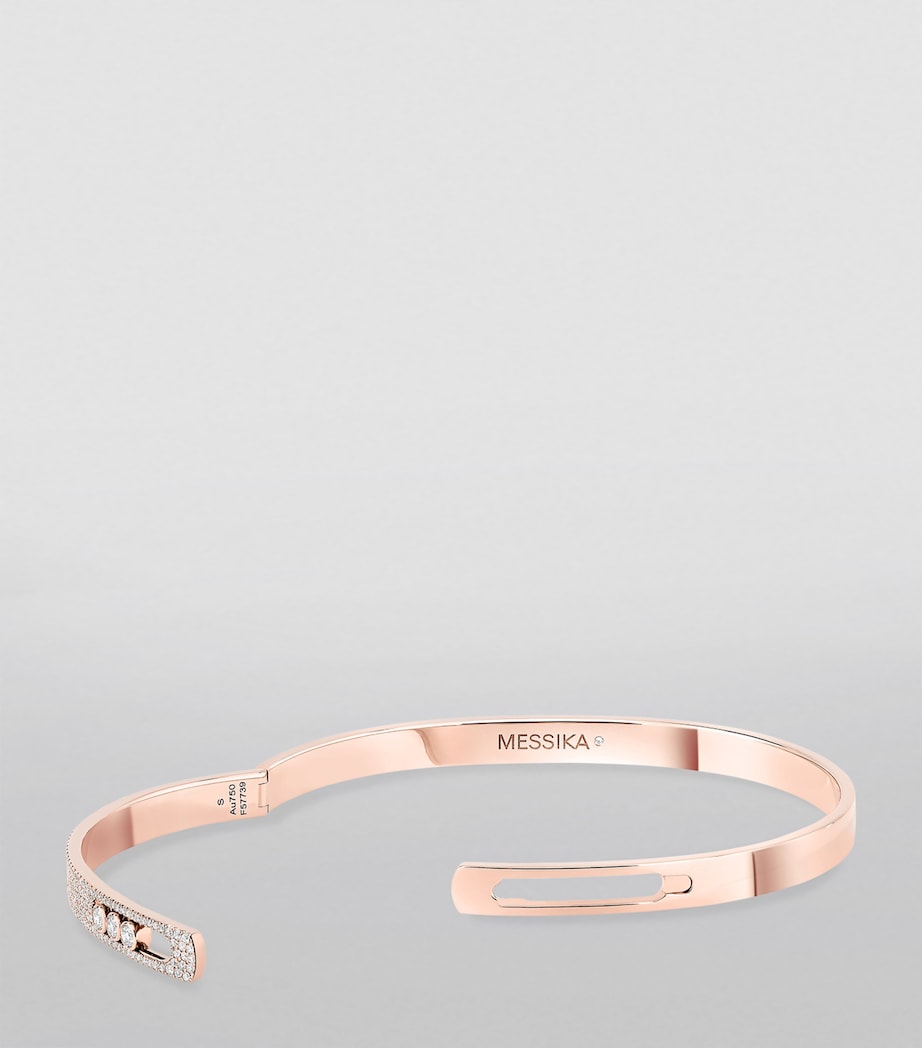 Pink Gold and Diamond Move Noa Bangle PINK GOLD Image 2