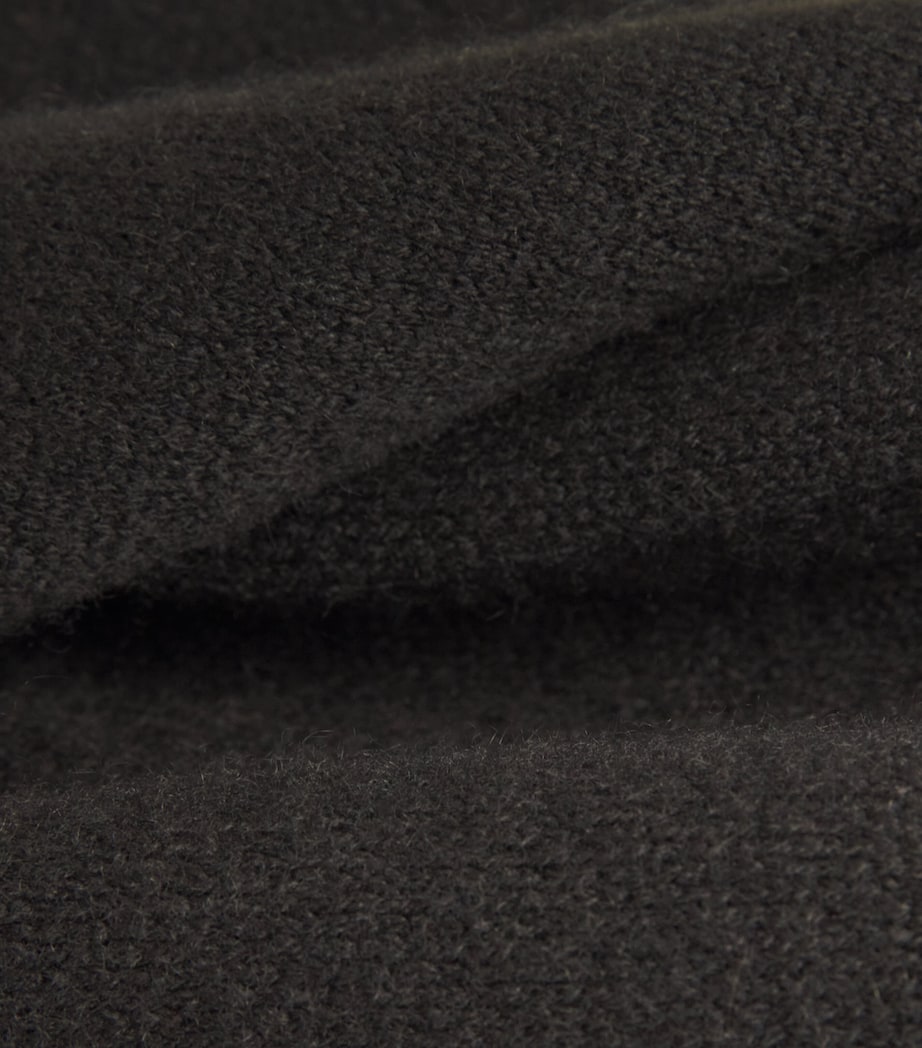 Cashmere-Merino-Blend Knitted Trousers Q25336 IRON/BLACK Image 5