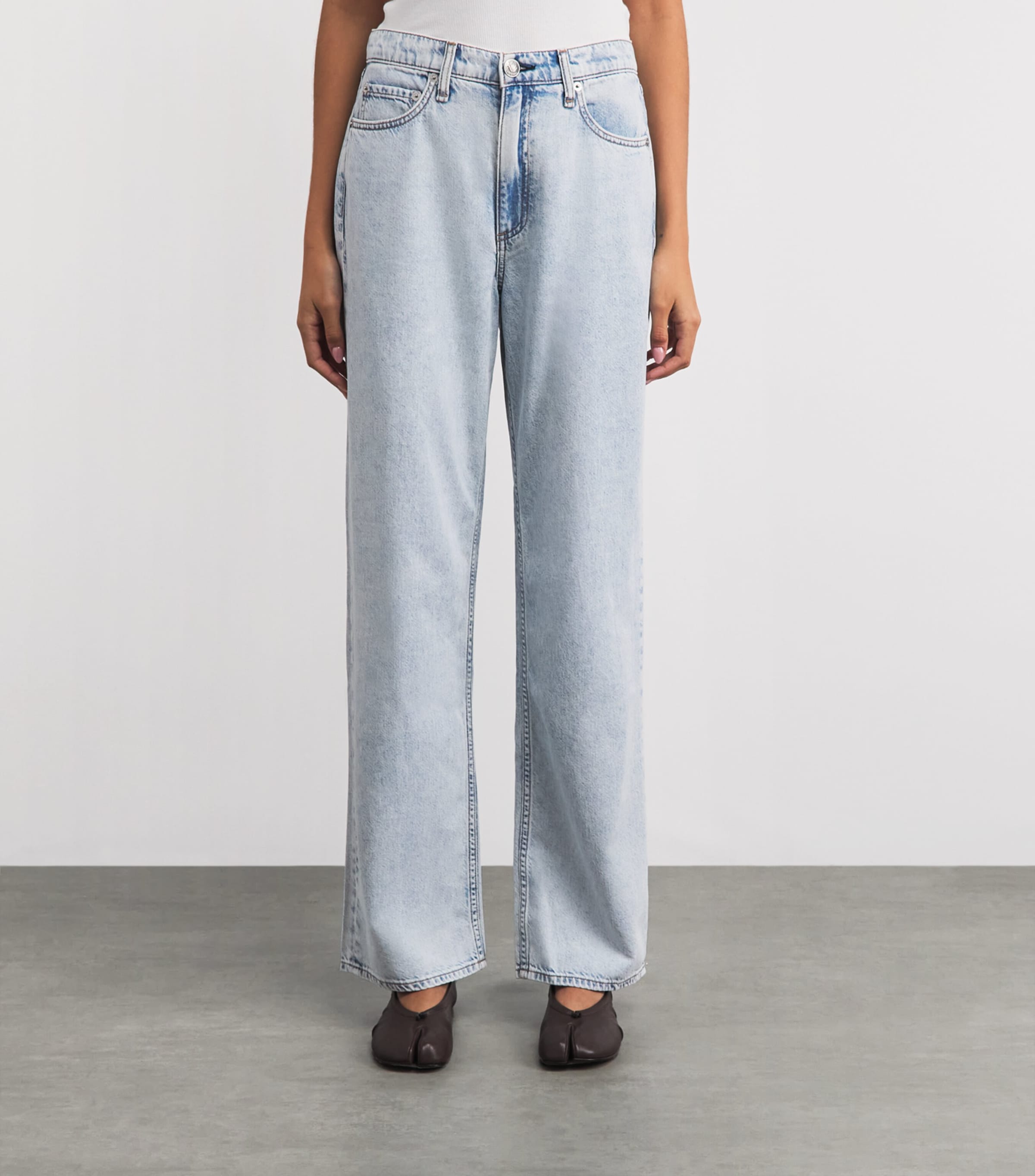 Rag & Bone Womens Shea Straight Jeans Cliffside Image 4