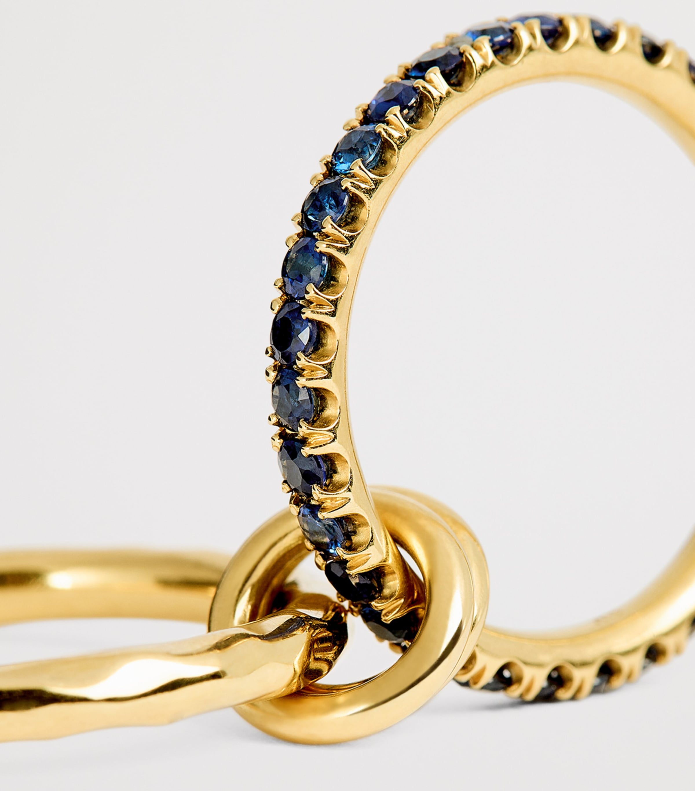 Yellow Gold and Sapphire Vetra Vulcan Ring YELLOW GOLD Image 4