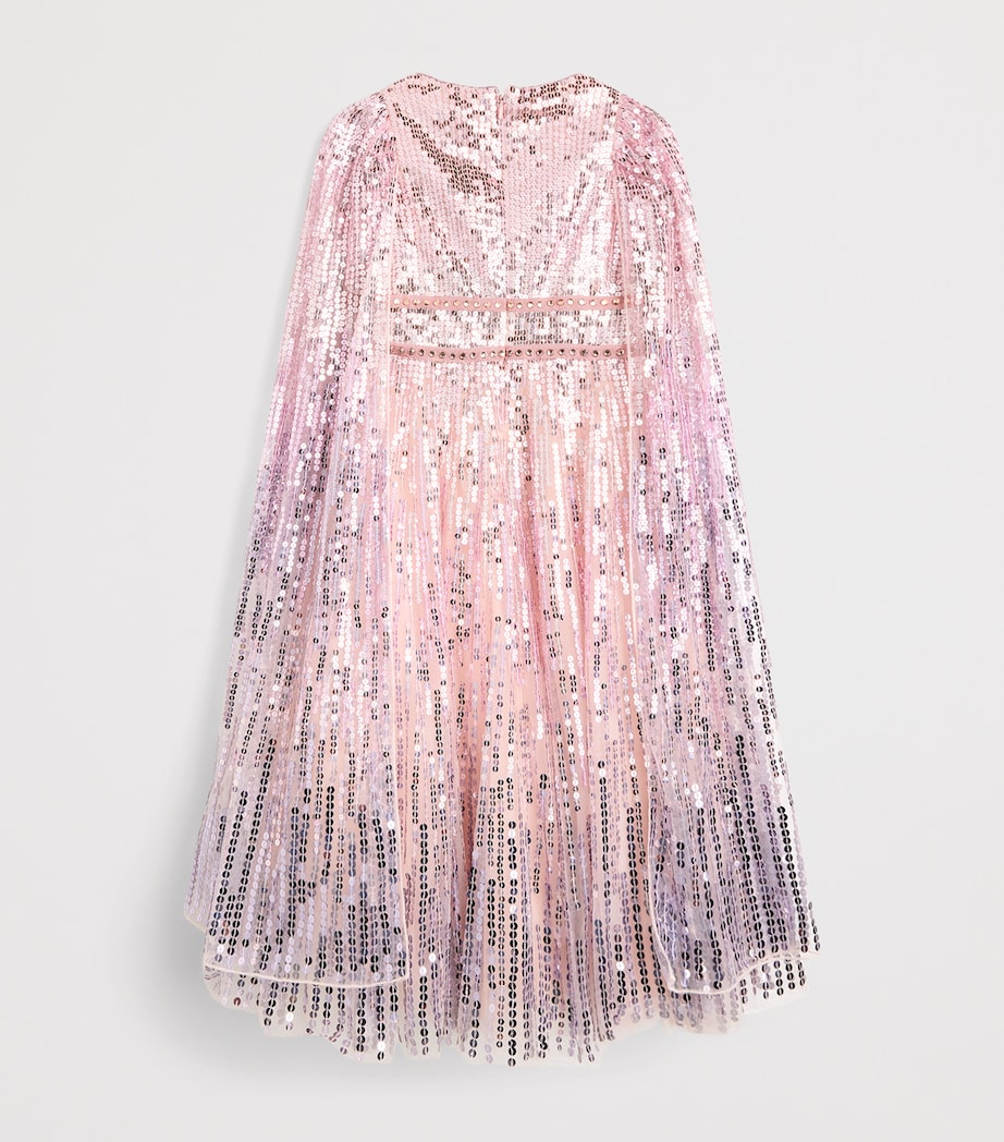 Jenny Packham Kids Sequin Long-Sleeve Dress (6-10 Years) Sugar Image 2
