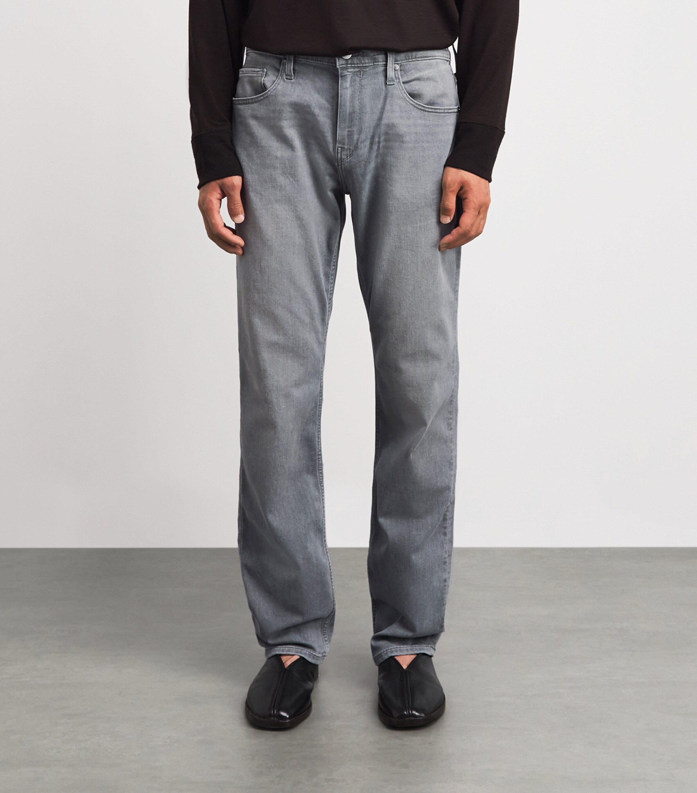PAIGE Mens Normandie Straight Jeans Wainwright Image 4