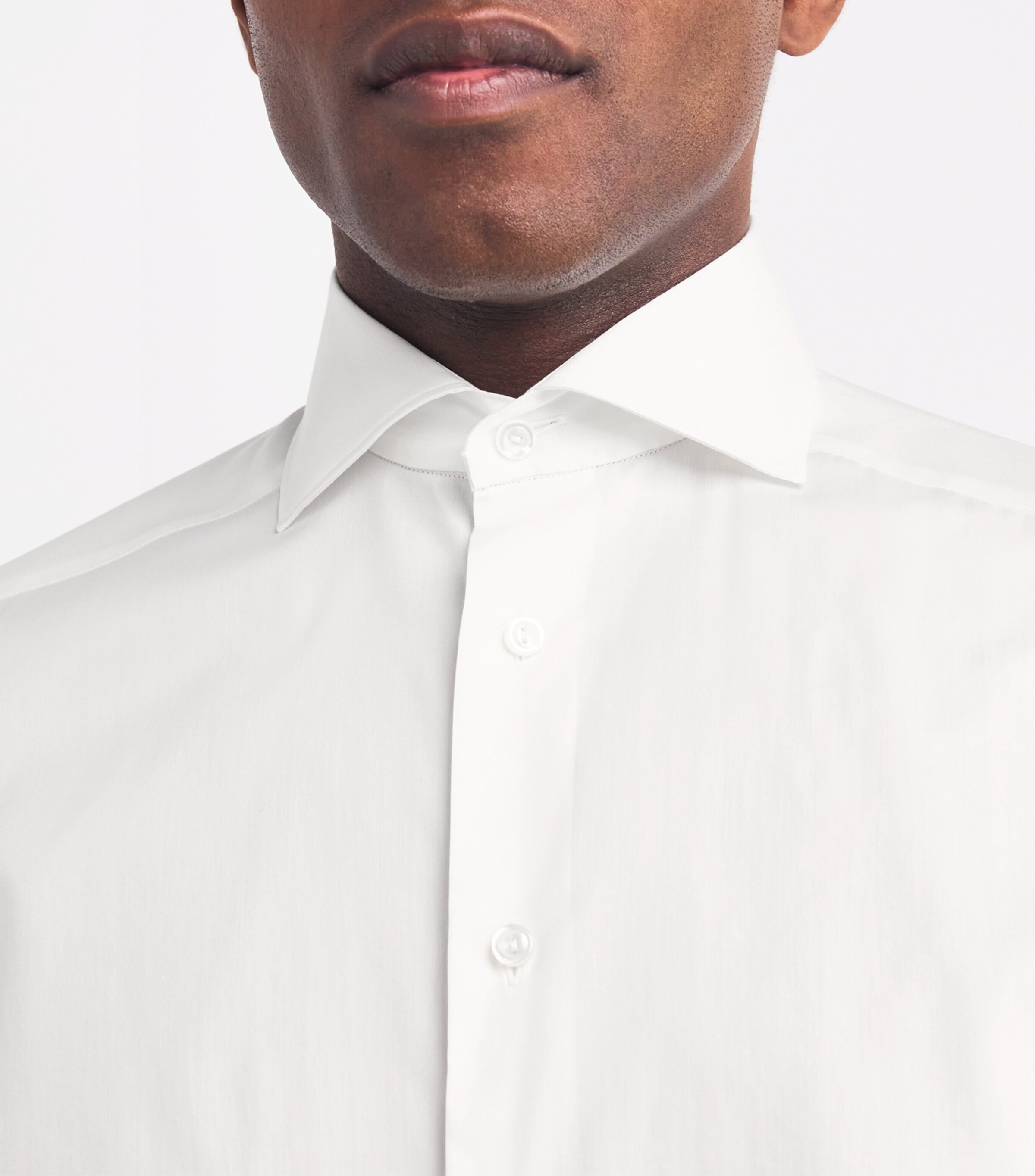 Eton Mens Cotton-Silk Formal Shirt White Image 6