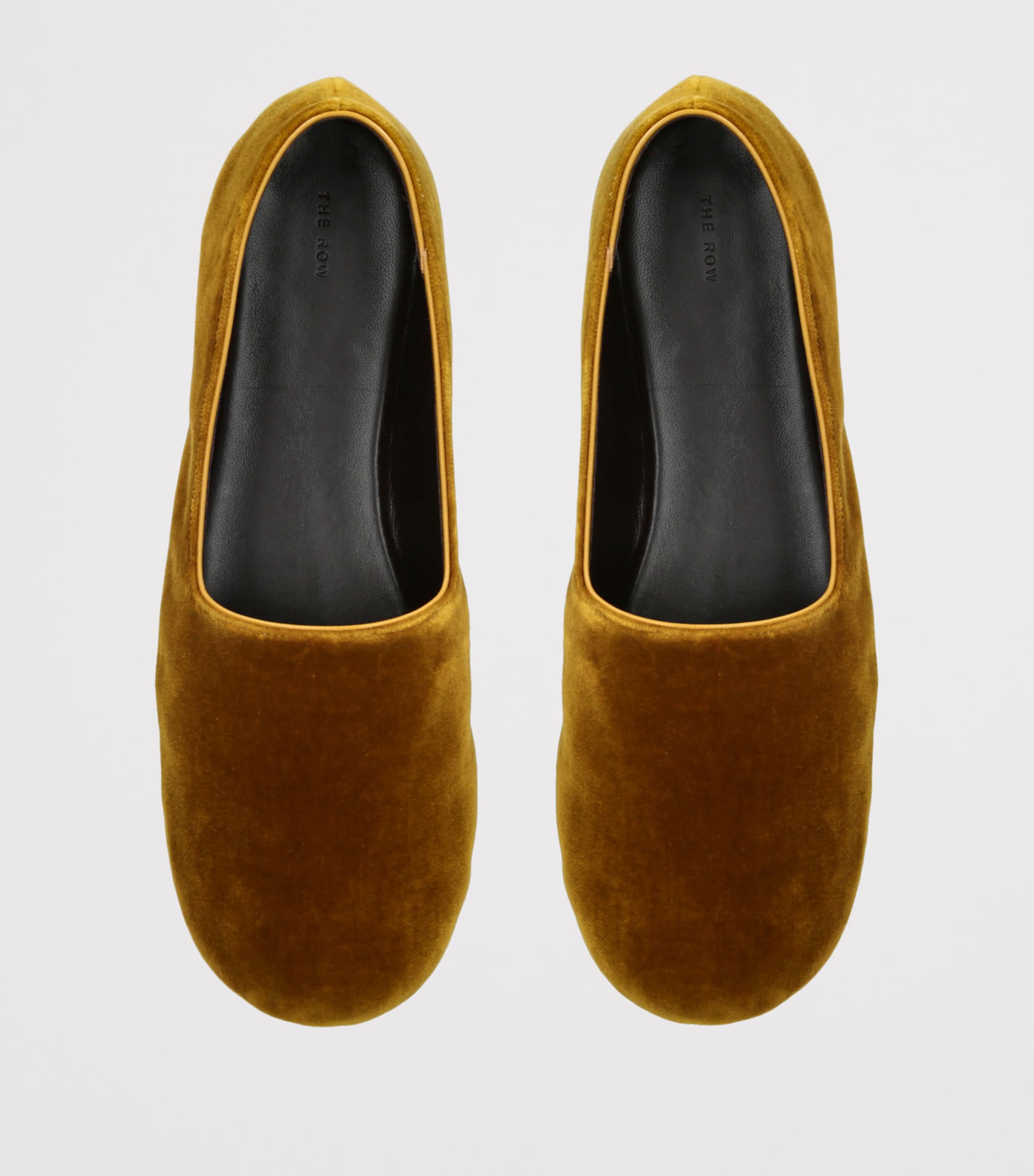 The Row Ponti Velvet Slippers Tan Image 3