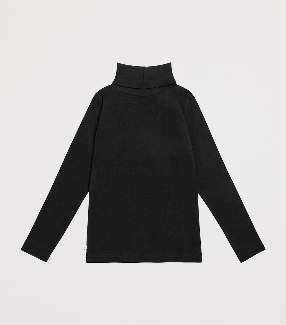 Organic Cotton Rollneck Sweater (14 Years) NOIR Image 2