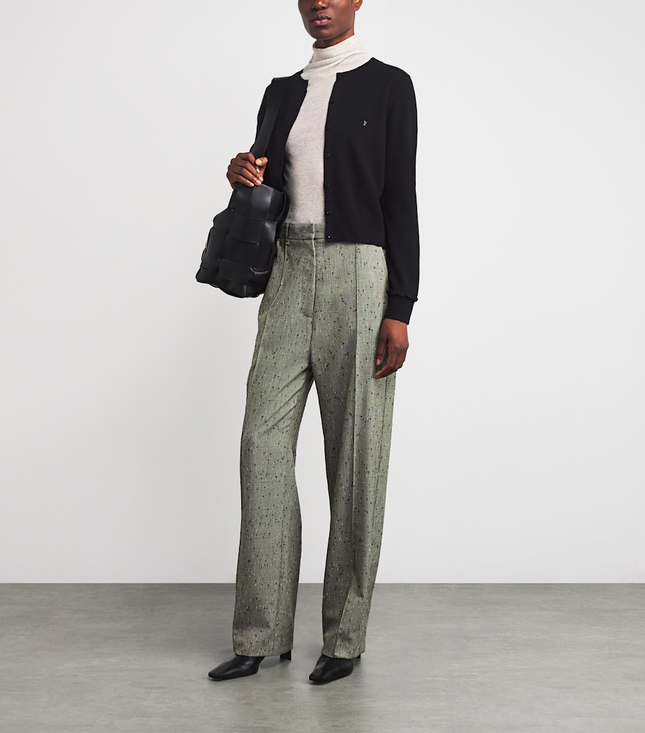 Wool-Cashmere Cardigan BLACK Image 2