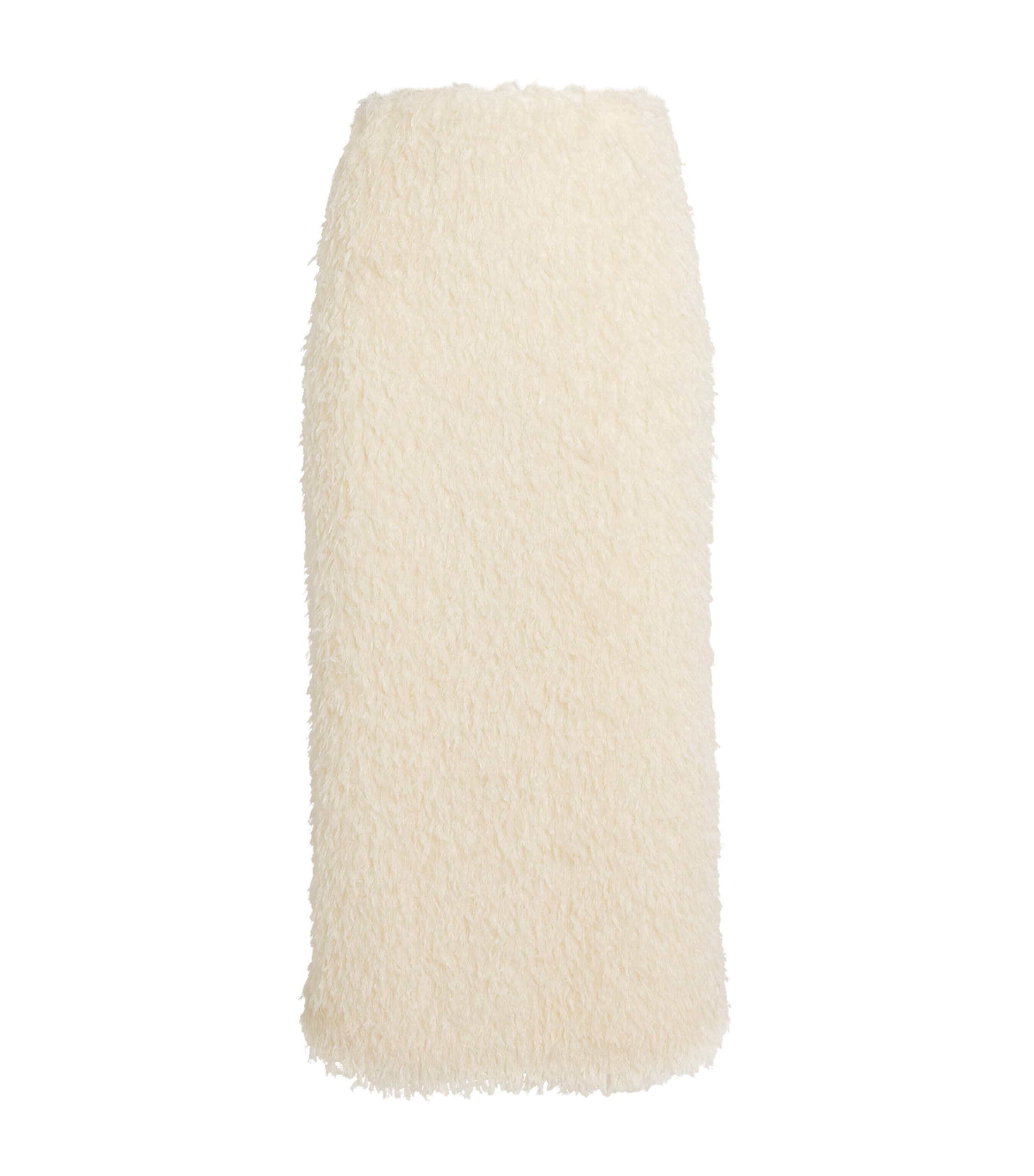 Camilla And Marc Feather Frieze Midi Skirt In Neutral