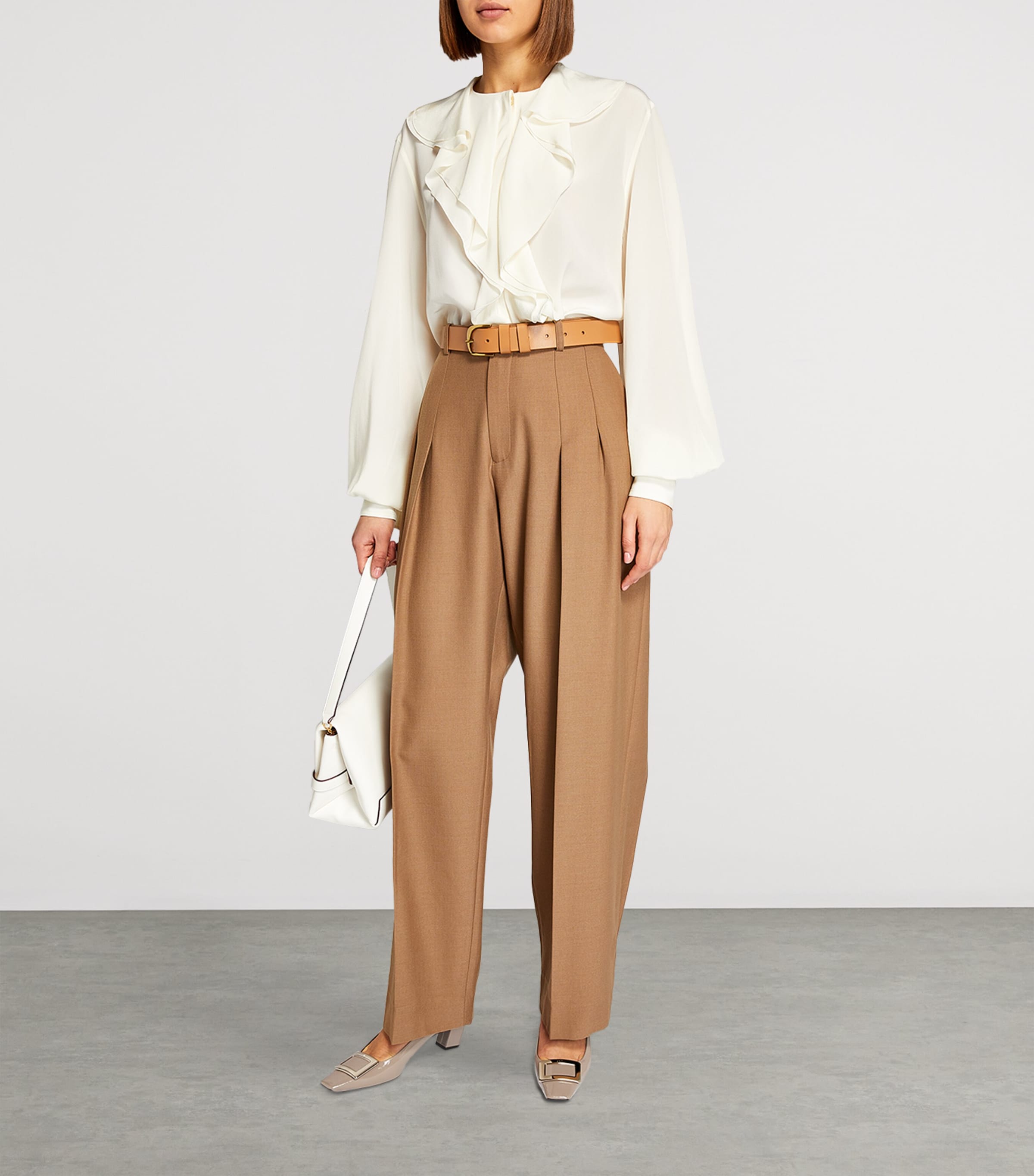 Decolleté Belle Vivier Pumps 45 TAUPE Image 5