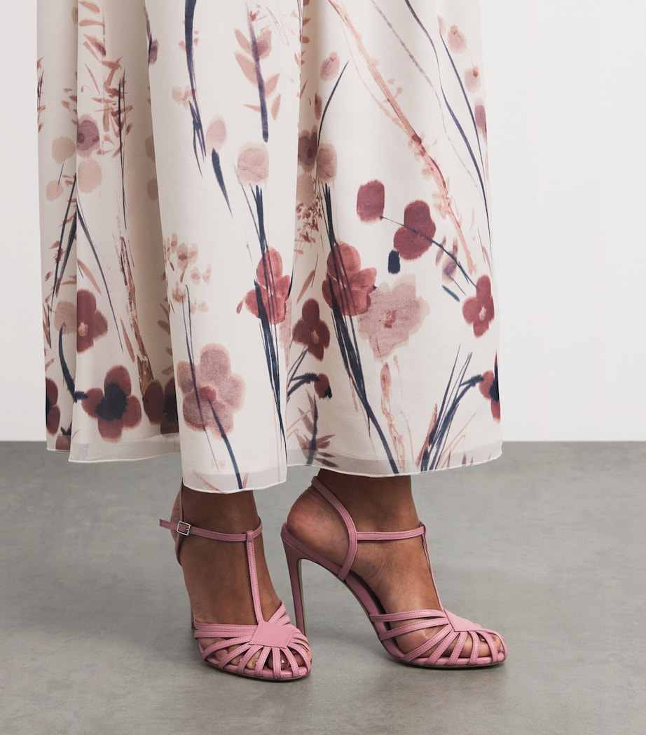 Eleventy Leather Heeled Sandals 120 Antico Image 2