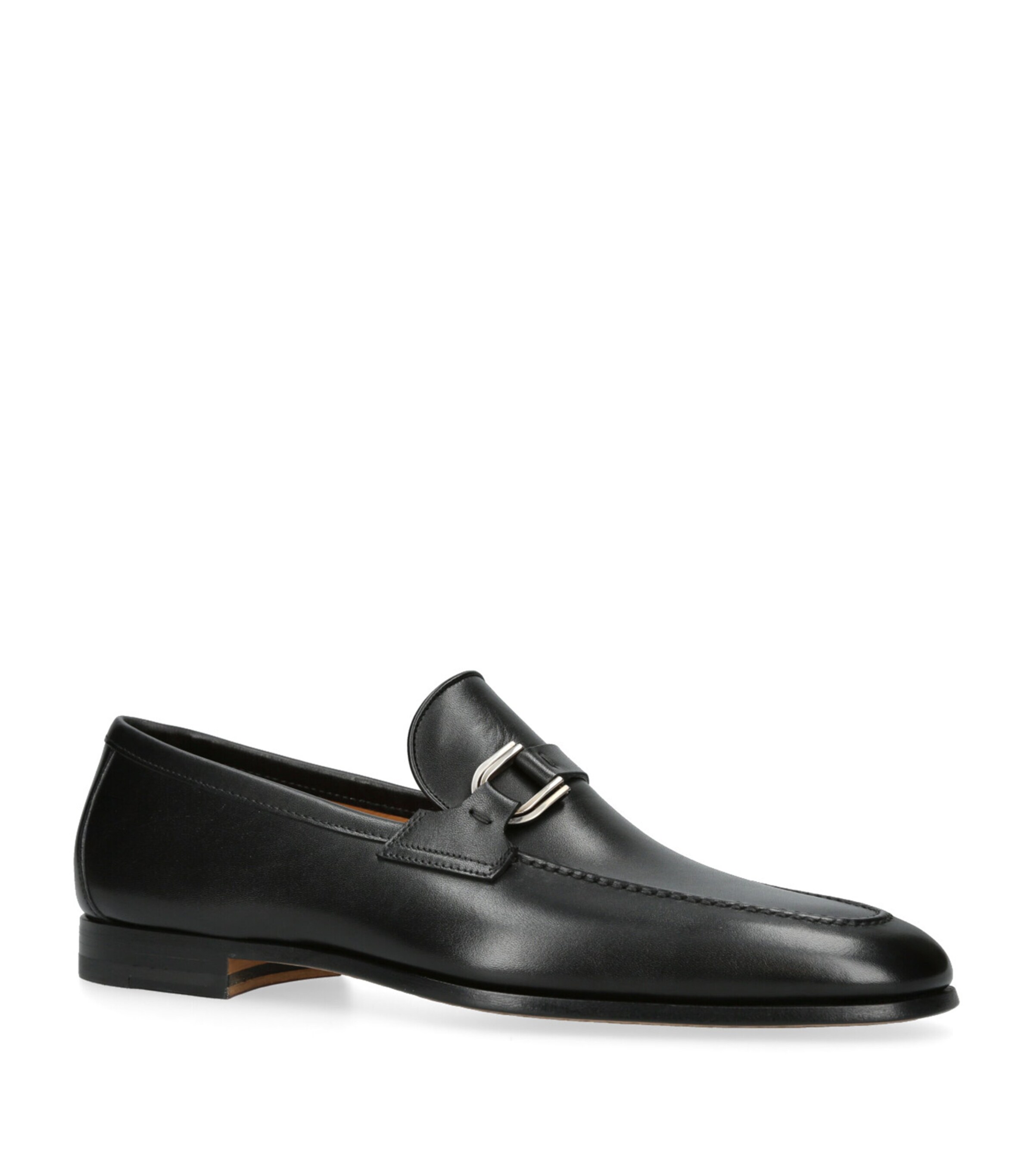 Magnanni Leather Loafers Black Image 3