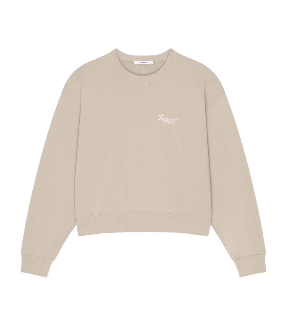 Logo Stamp Sweatshirt BEIGE CAPPUCCINO Image 1