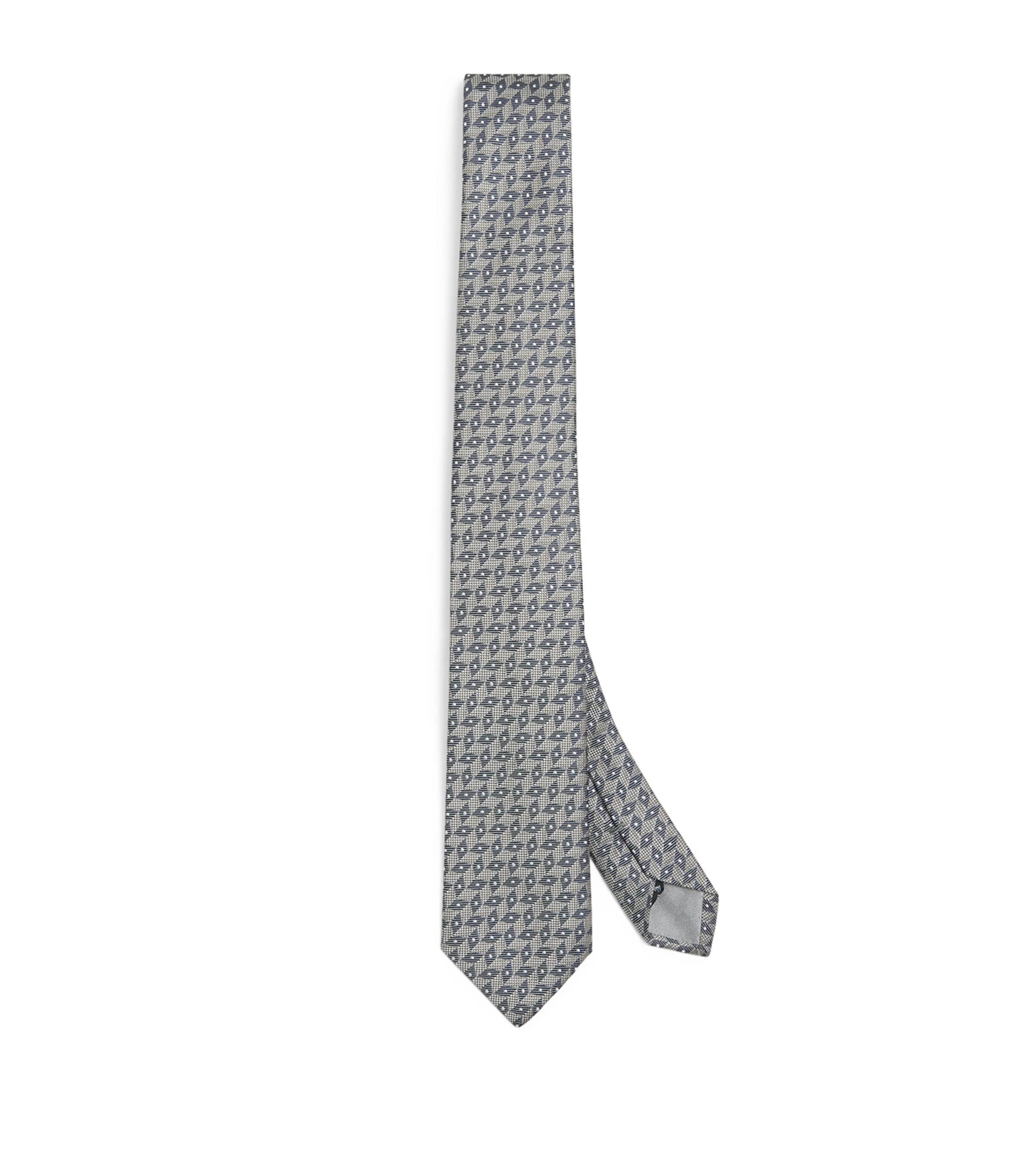 Giorgio Armani Silk Geometric Tie | Men Accessories | Ties | Silk Ties | Designers | Giorgio Armani | Men New In | Mens Accessories | Partywear | Mens | Accessories