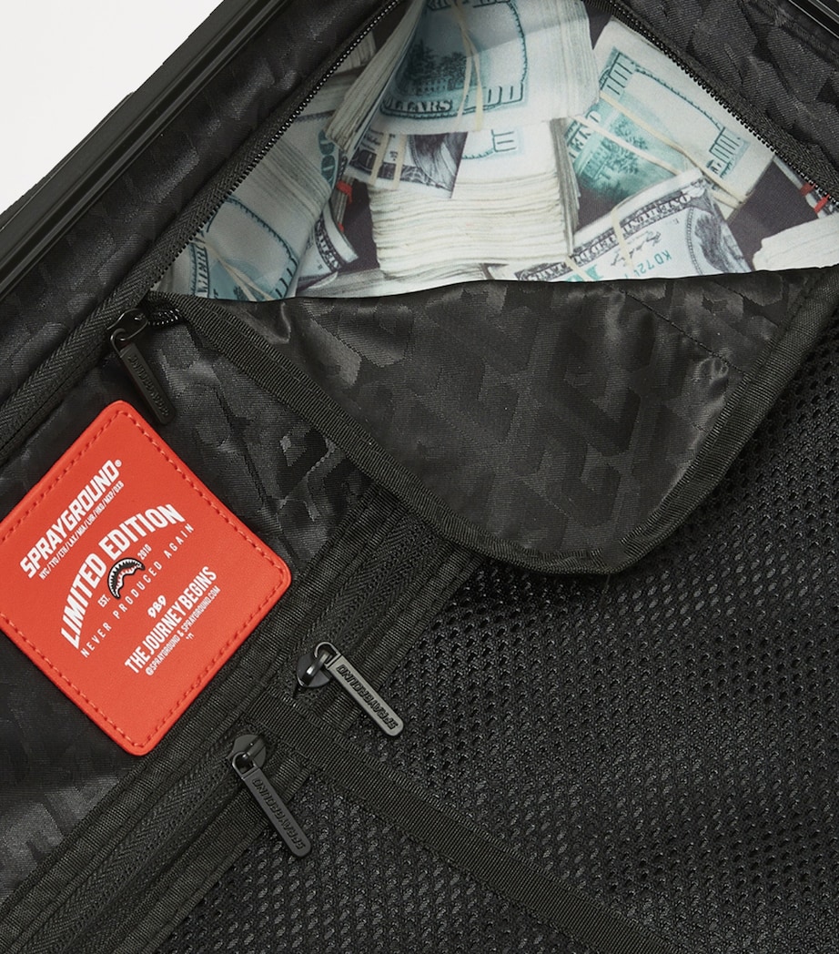 Peeking Character Check Cabin Suitcase (42L) BROWN Image 7