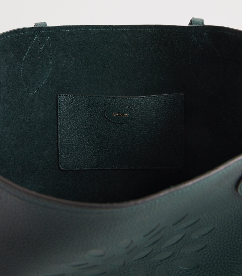 Mulberry Grained Leather Tree Tote Bag Mulberry Green Image 5