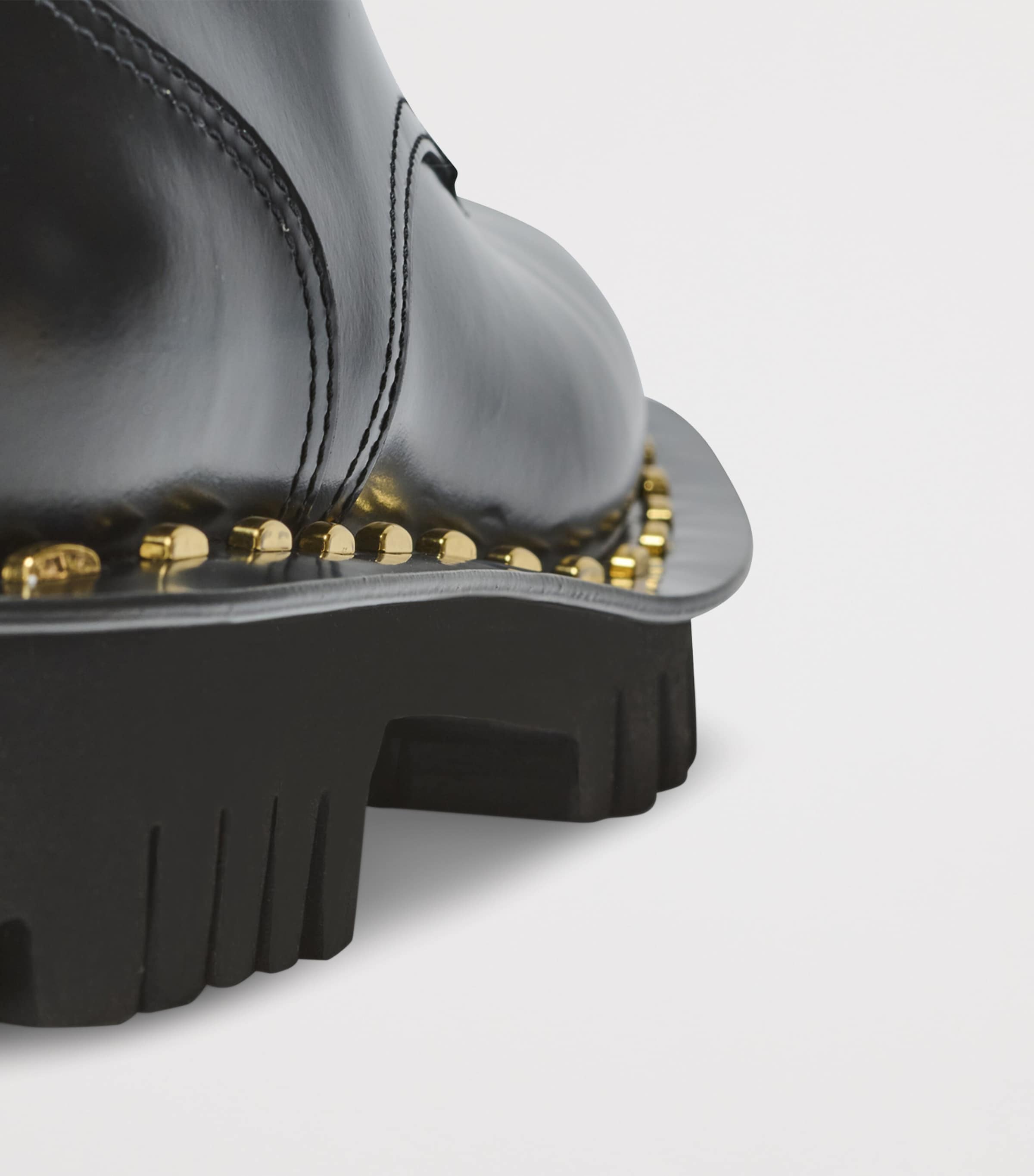 Glazed Leather Army Boots 0PA NOIR Image 6