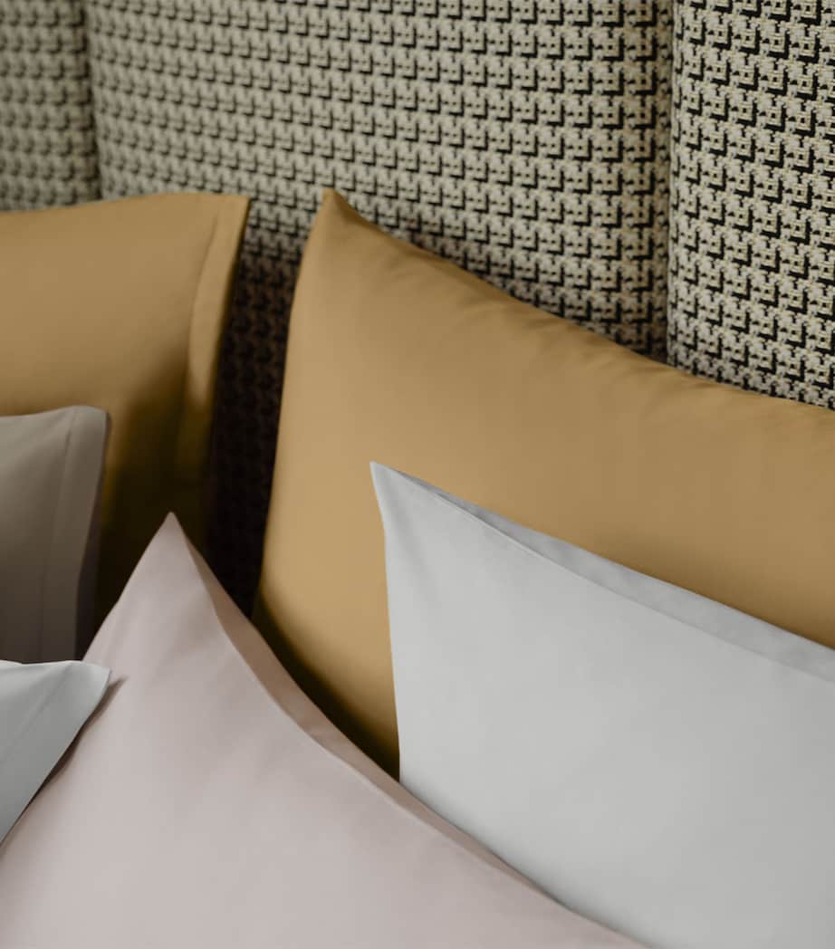 Schlossberg Cotton Sateen Noblesse Uni Super King Flat Sheet (280cm x 310cm) Savanne Image 4