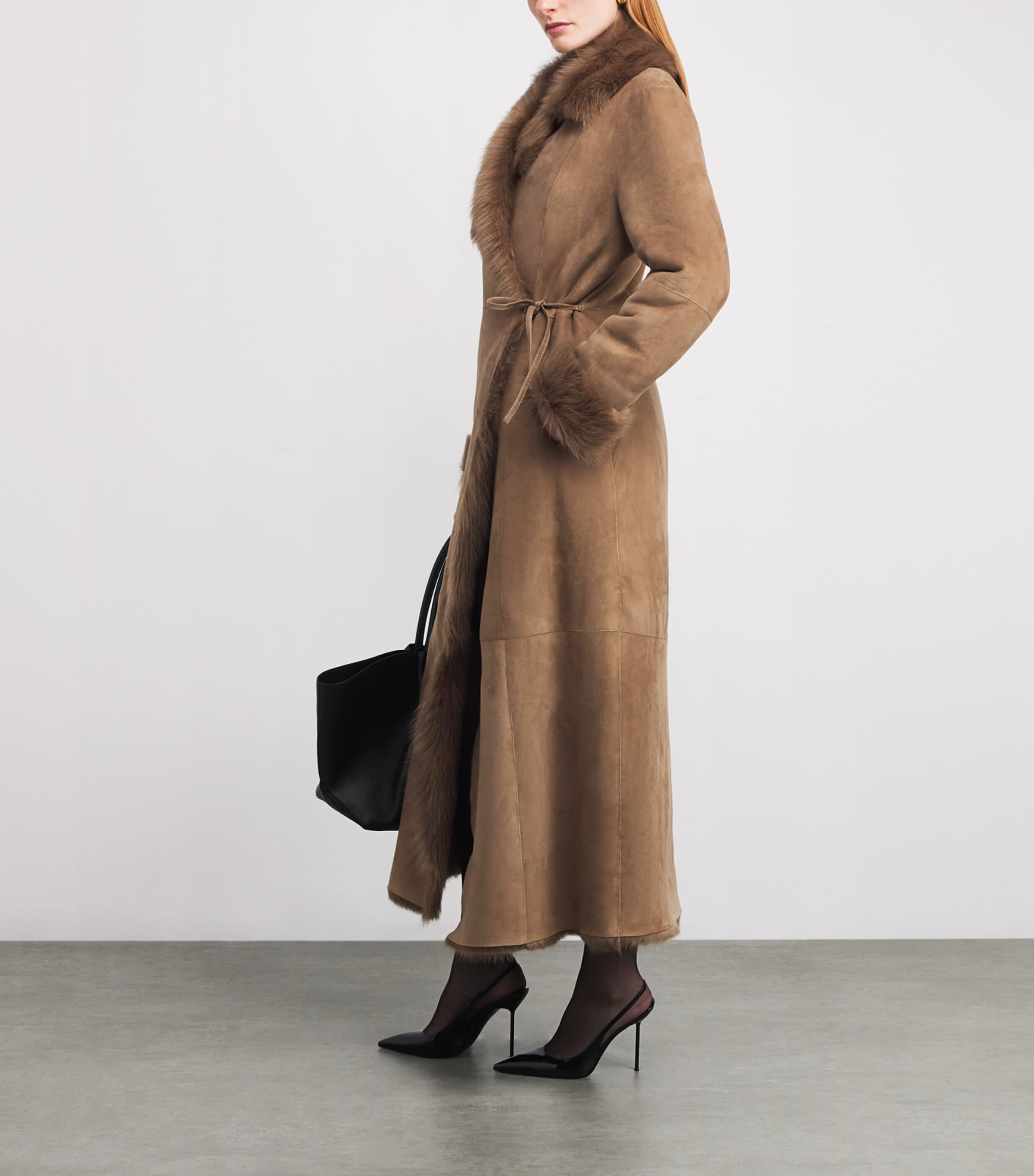 Toscana Shearling Joni Overcoat MINK Image 2