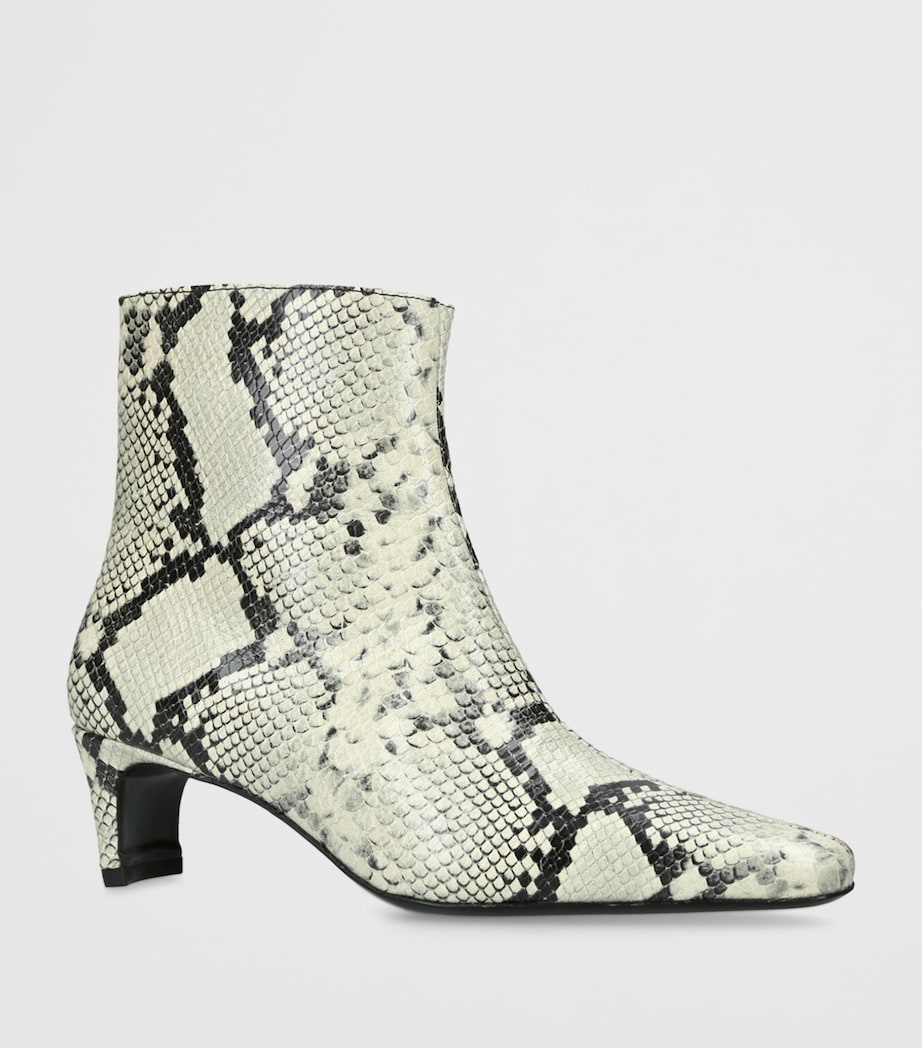 Leather Wally Ankle Boots 55 CREAM COMB Image 3