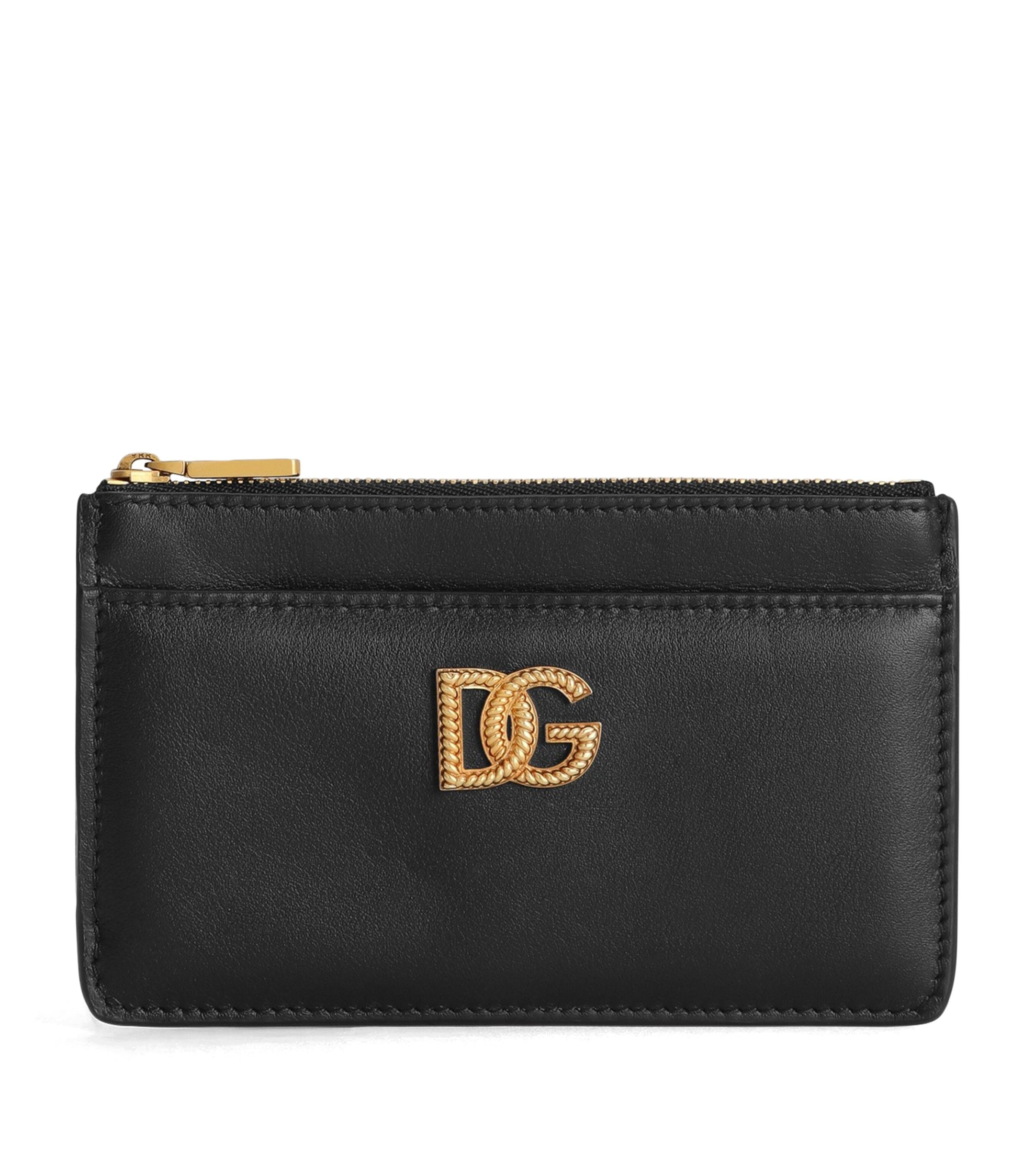 Calfskin Logo Card Holder 80999-BLACK Image 1
