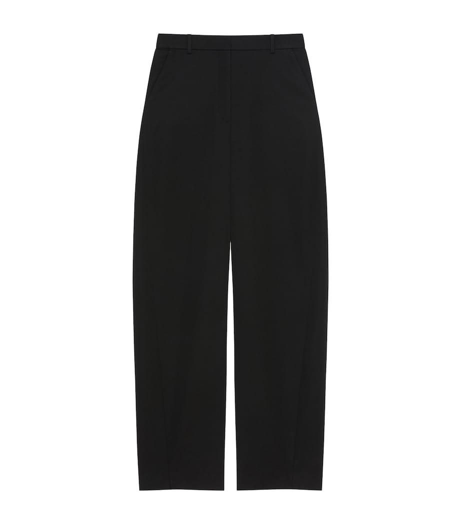 Wool Cocoon Trousers BLACK Image 1