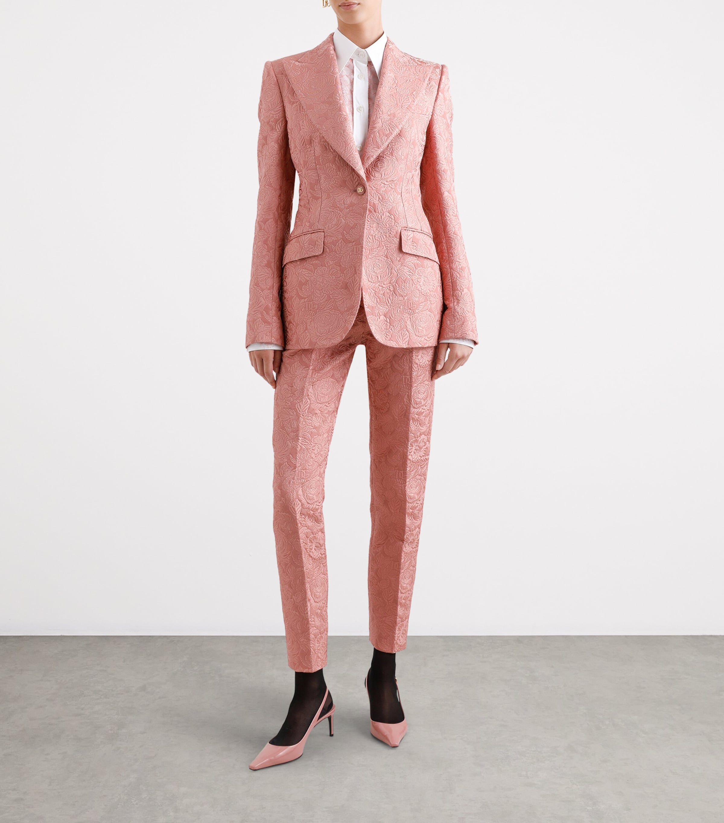 Cotton-Blend Lace-Detail Shirt W0800-OPTICAL WHITE Image 5