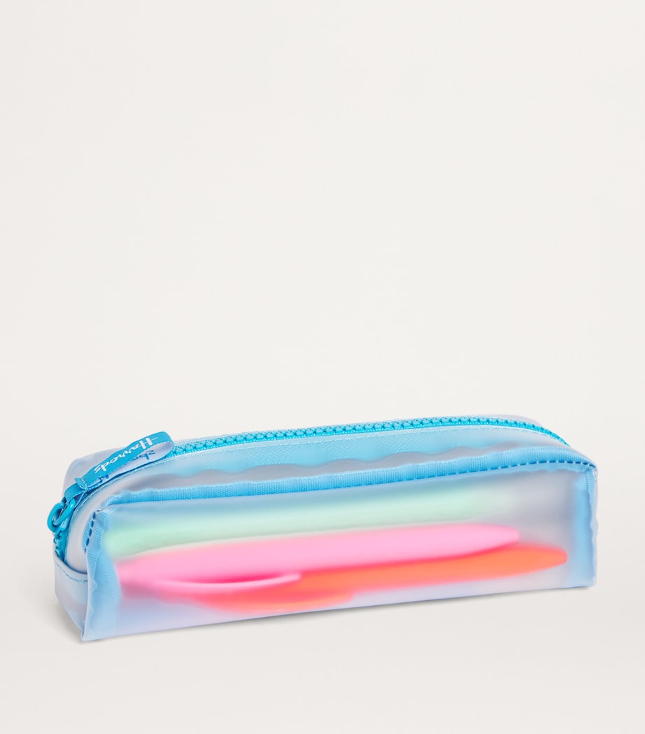 Slim Pencil Case and Stationery Set BLUE Image 2