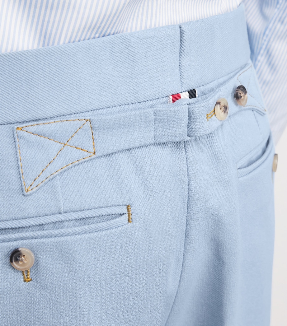 Cotton Backstrap Trousers LIGHT BLUE Image 6