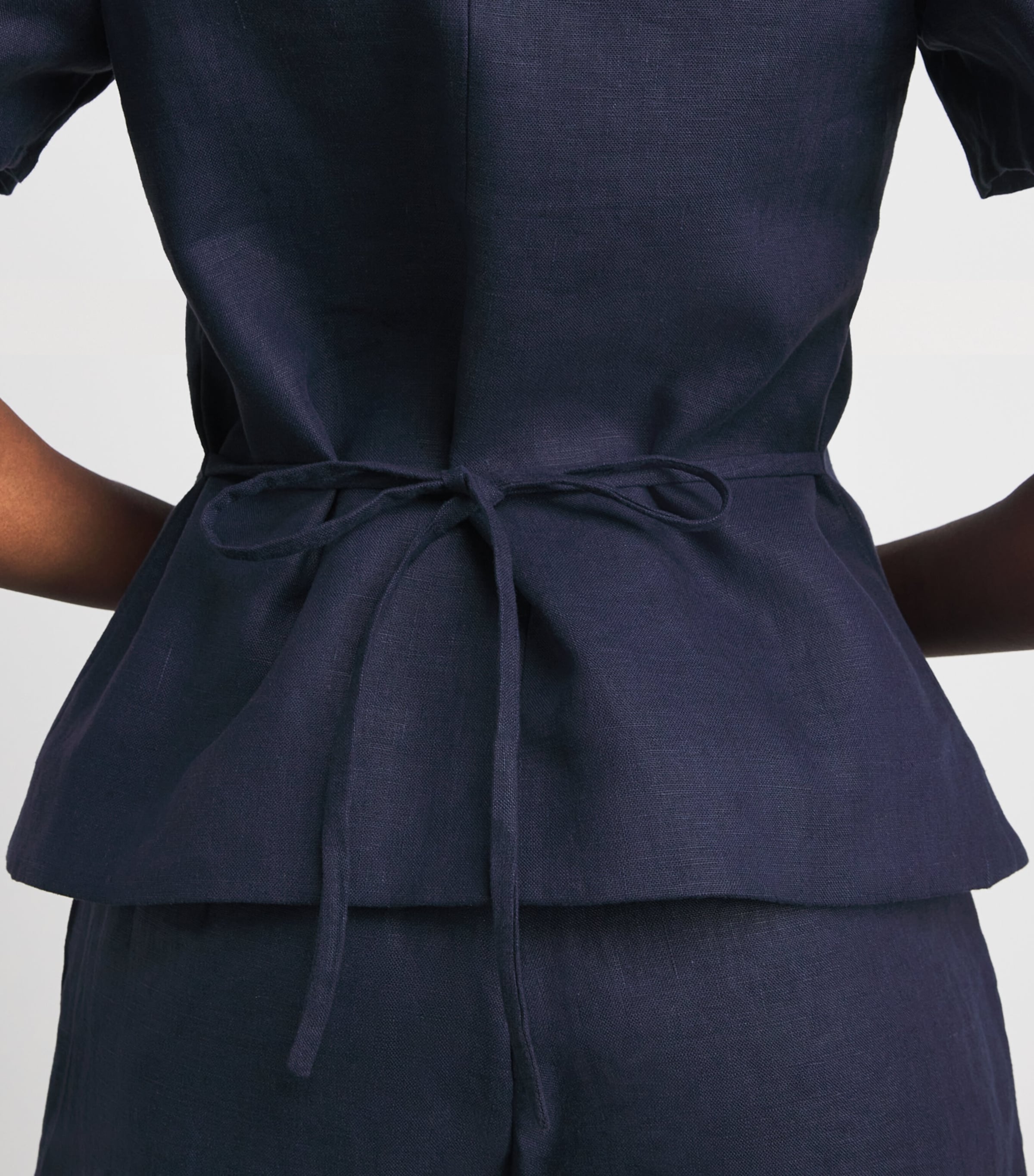 Faithfull The Brand Womens Linen Emma Vest Navy Image 3