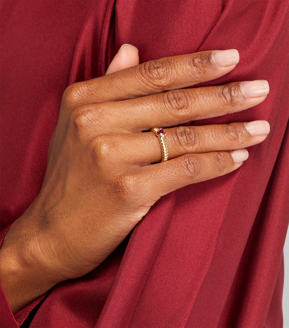 Yellow Gold and Ruby Zoe Ring YELLOW GOLD Image 5