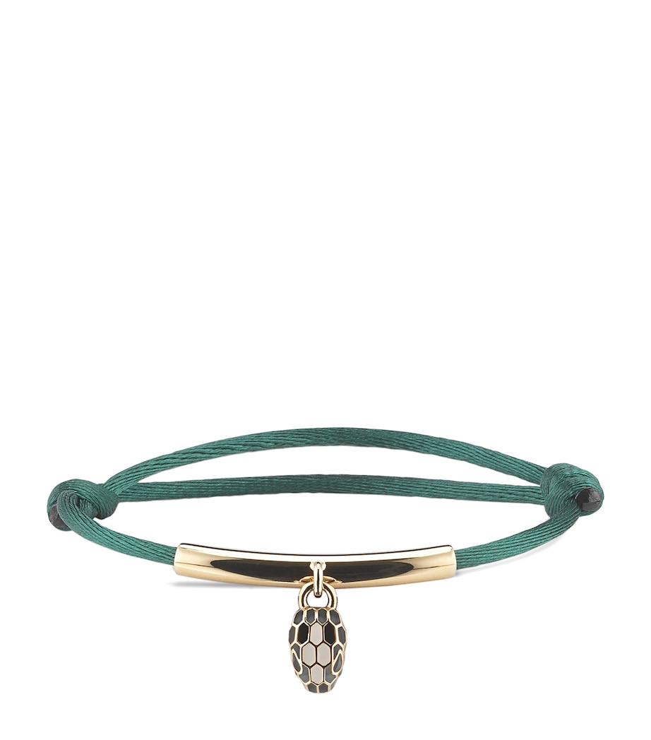 Serpenti Forever Cord Bracelet GREEN LIGHT Image 1