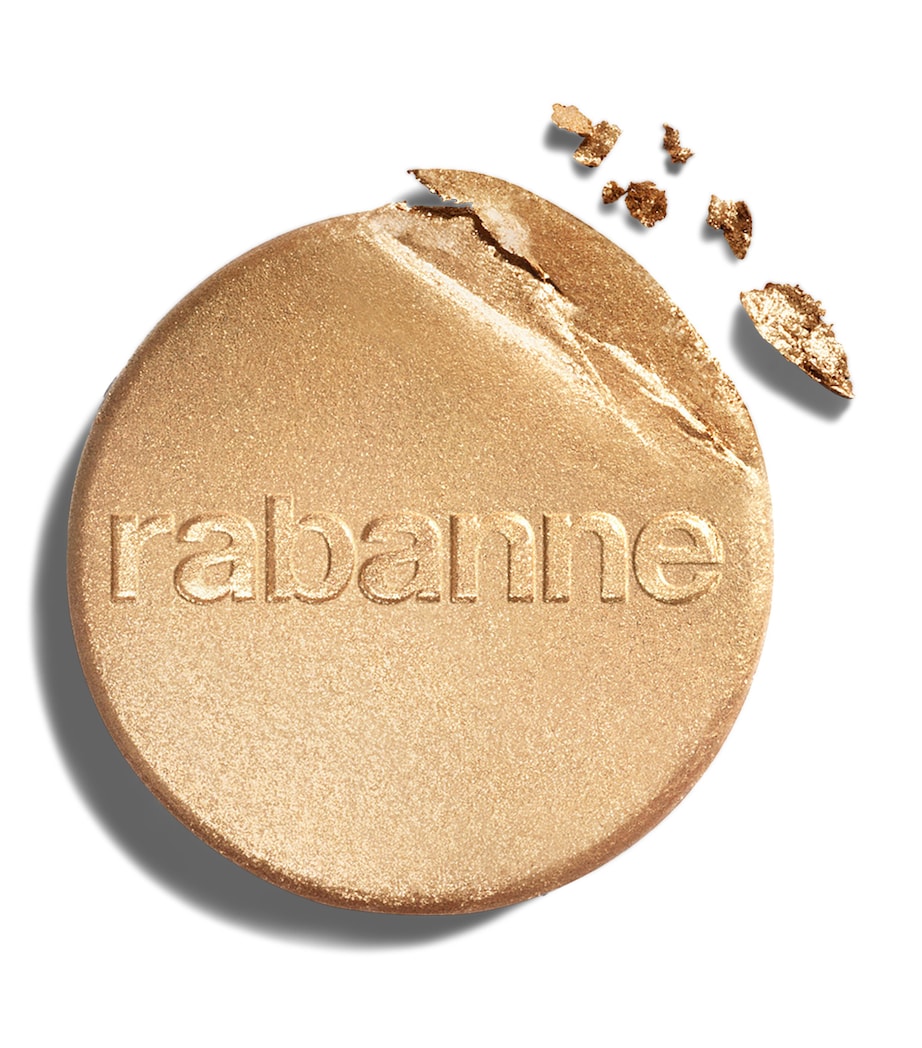 Rabanne Antique Gold Luminizer and Leopard Clutch Bag Image 2