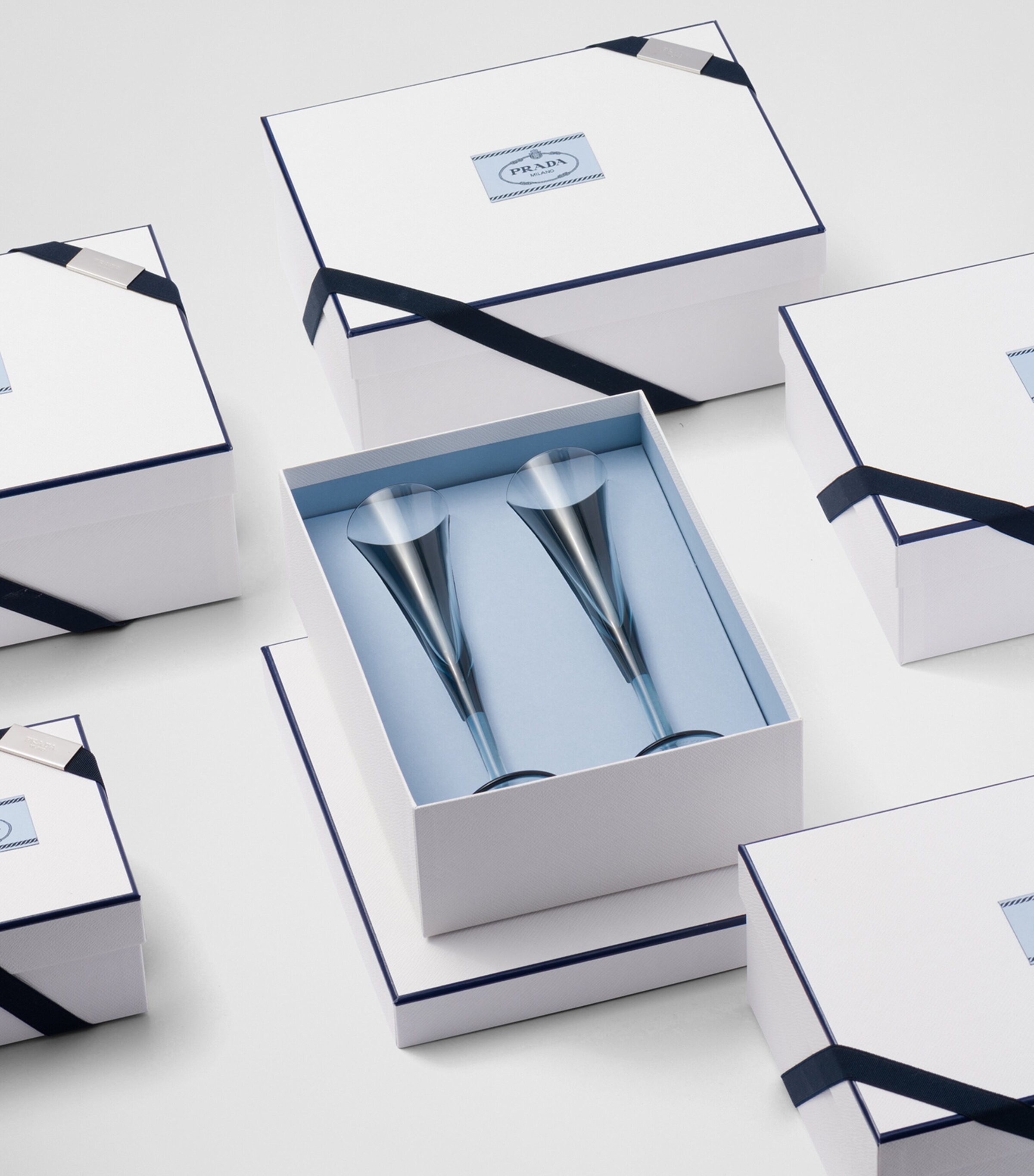 Prada Set of 2 New York Champagne Flutes Image 4